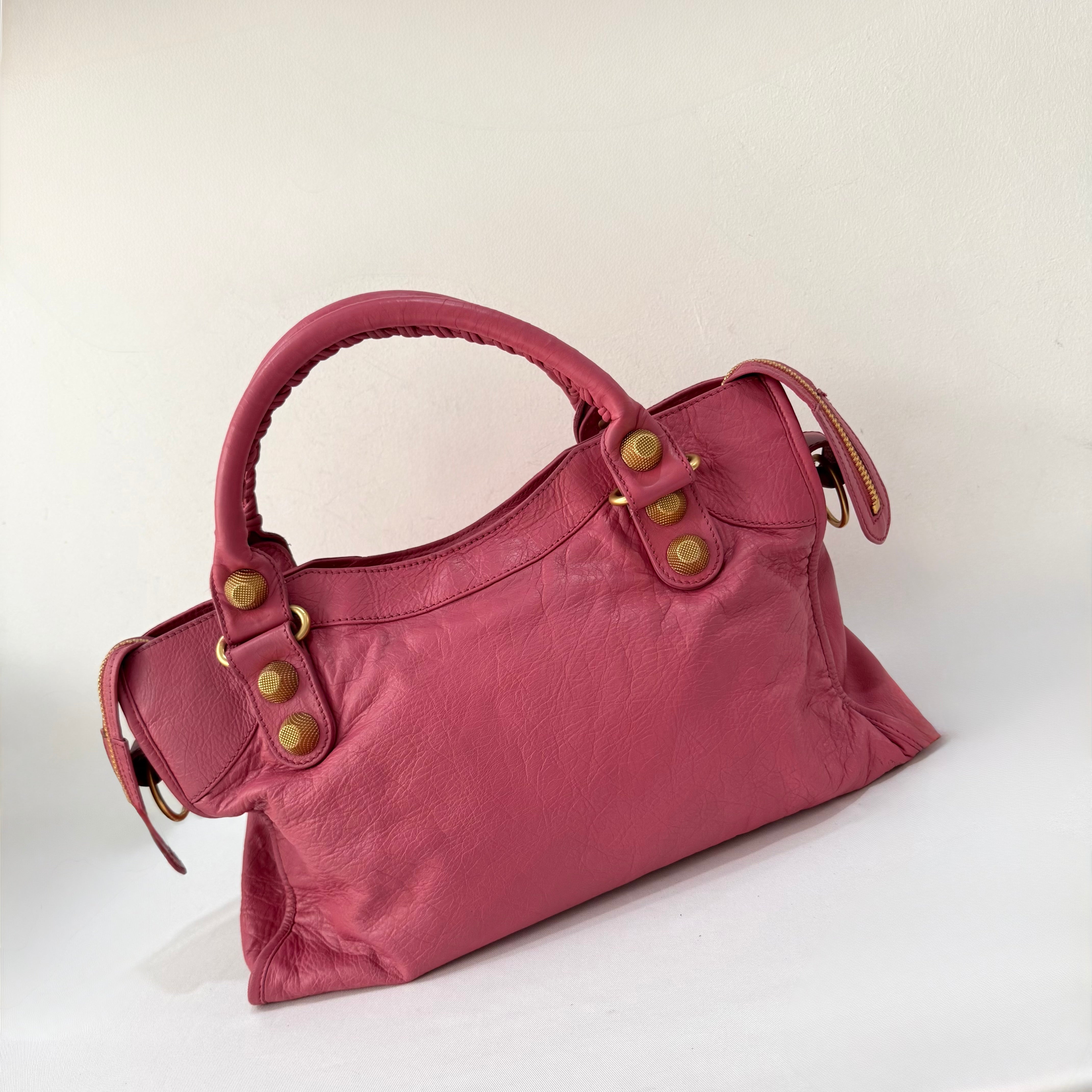 Balenciaga City Giant Studs Bag Leather Medium