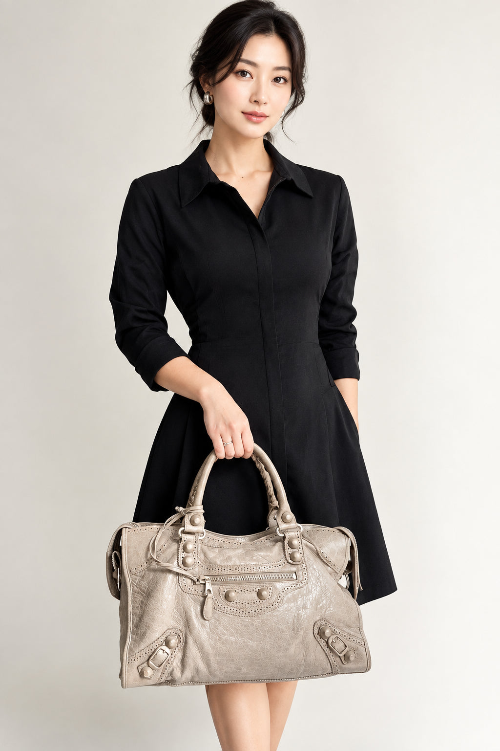 Balenciaga Giant Covered Brogues City Bag