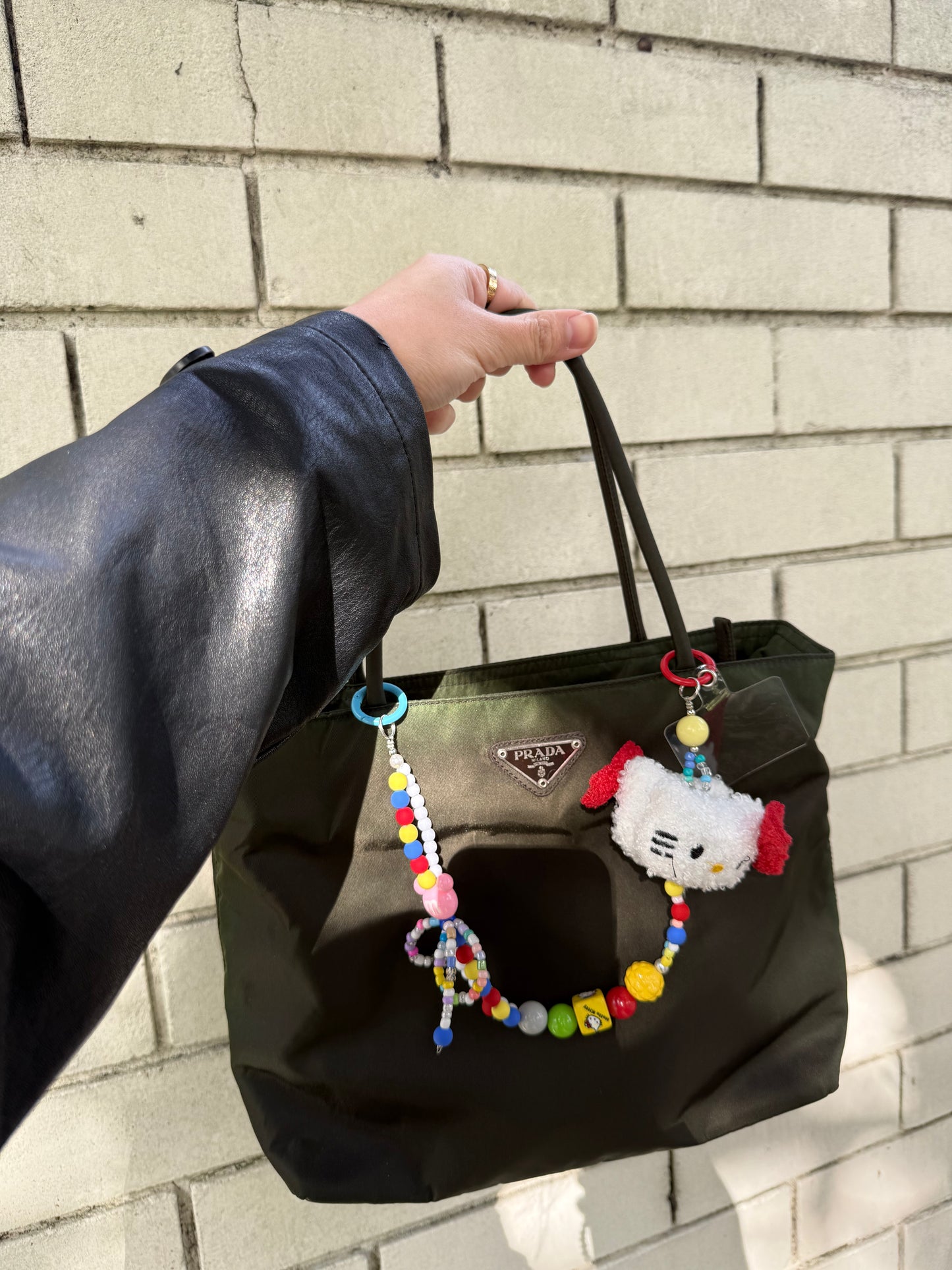 PRADA Tessuto Nylon Green Bag