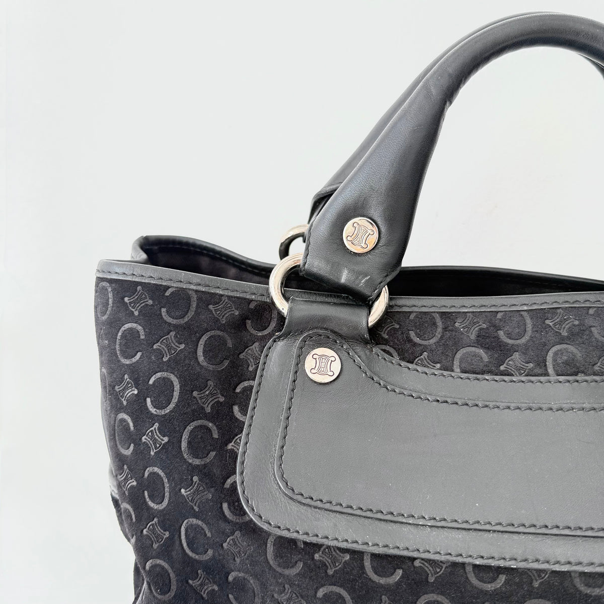 Celine 2000 C Macadam Suede Boogie handbag
