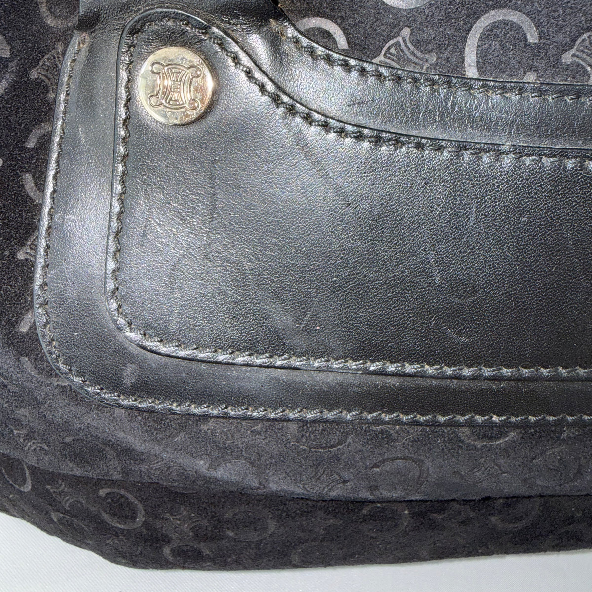 Celine 2000 C Macadam Suede Boogie handbag