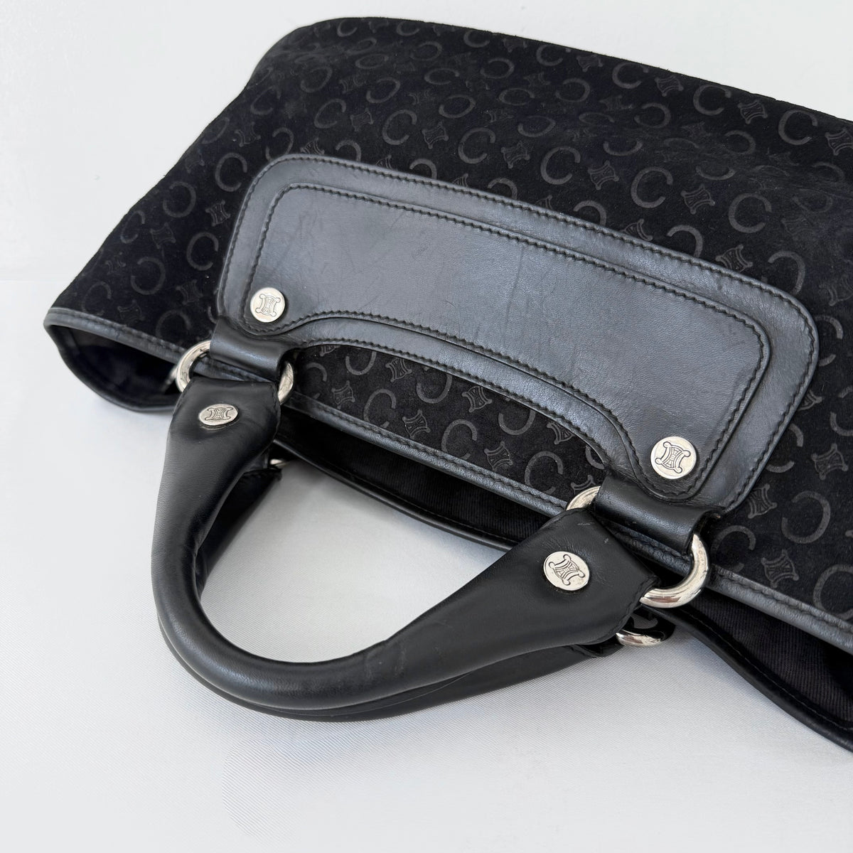 Celine 2000 C Macadam Suede Boogie handbag