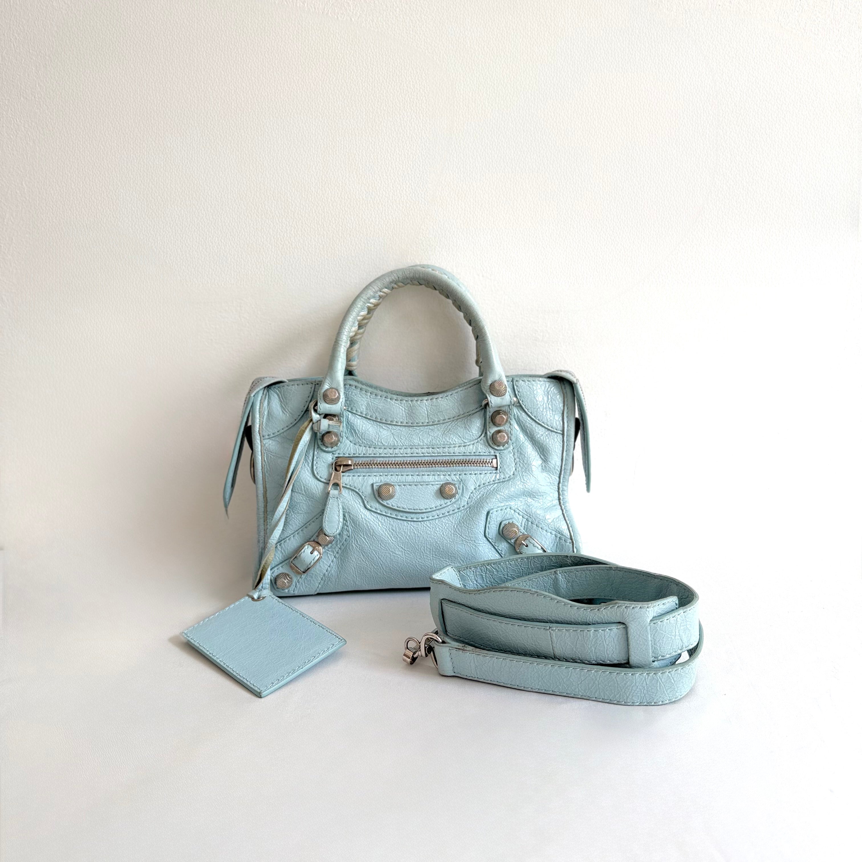 Balenciaga Le City Bag Mini in Cloudy Blue