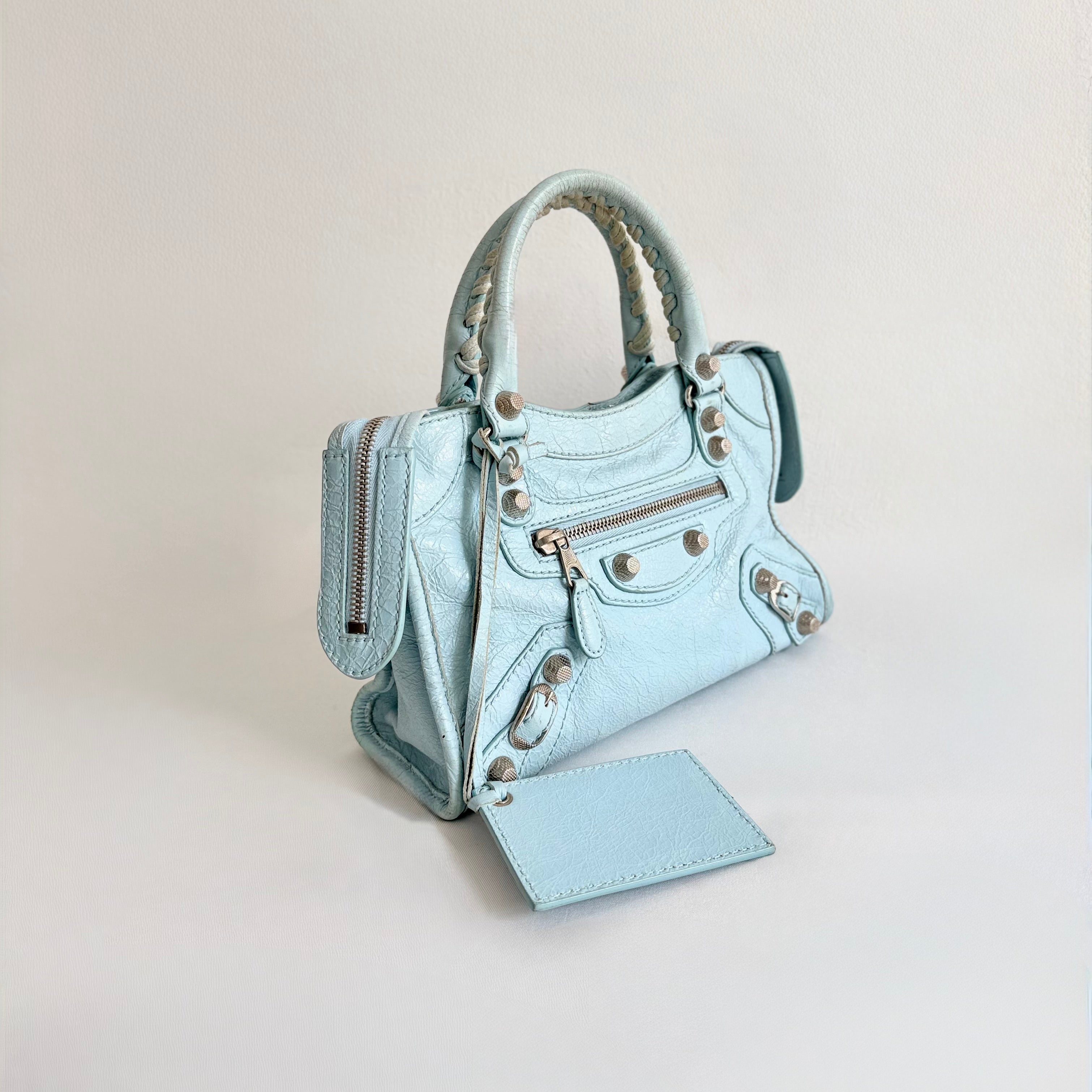 Balenciaga Le City Bag Mini in Cloudy Blue