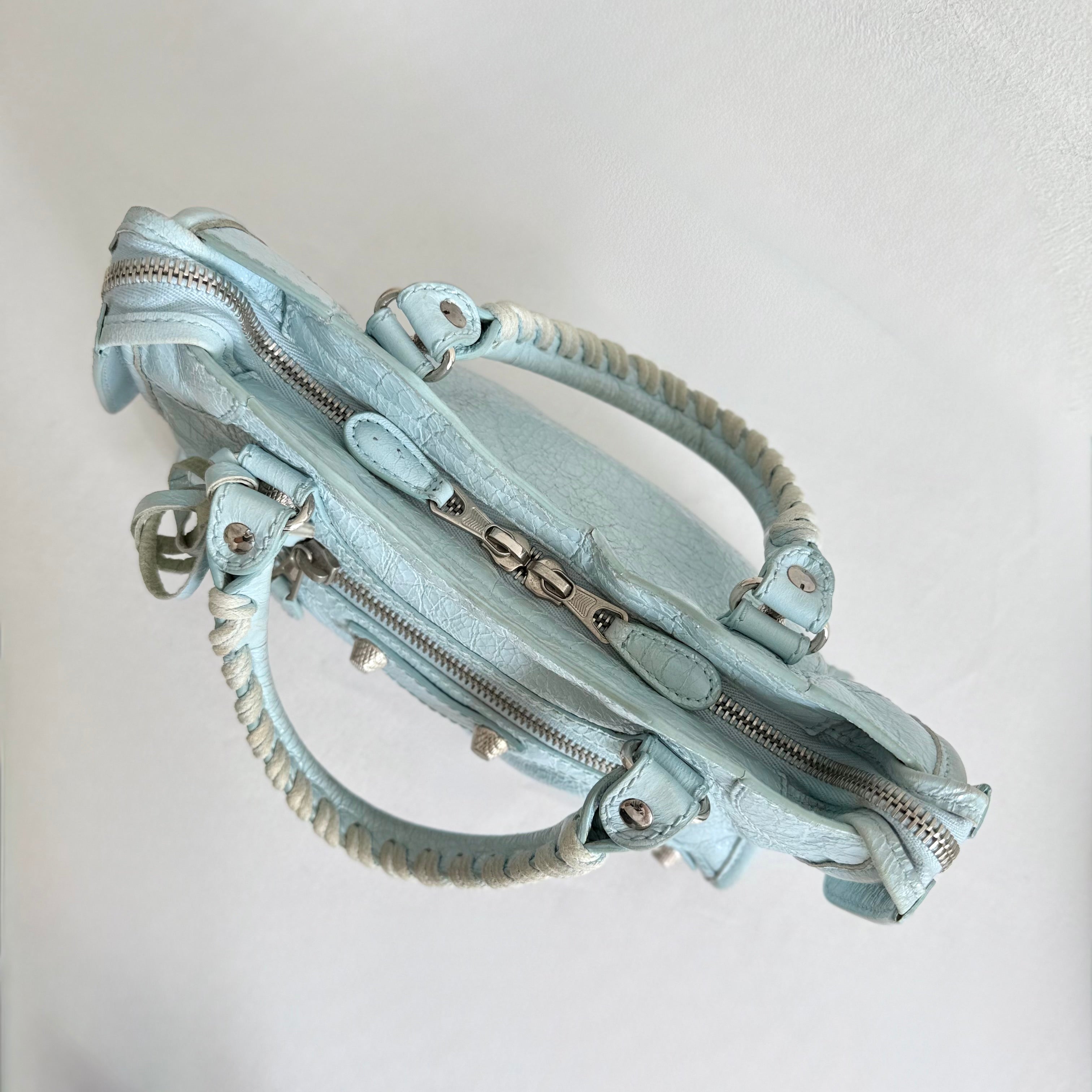 Balenciaga Le City Bag Mini in Cloudy Blue