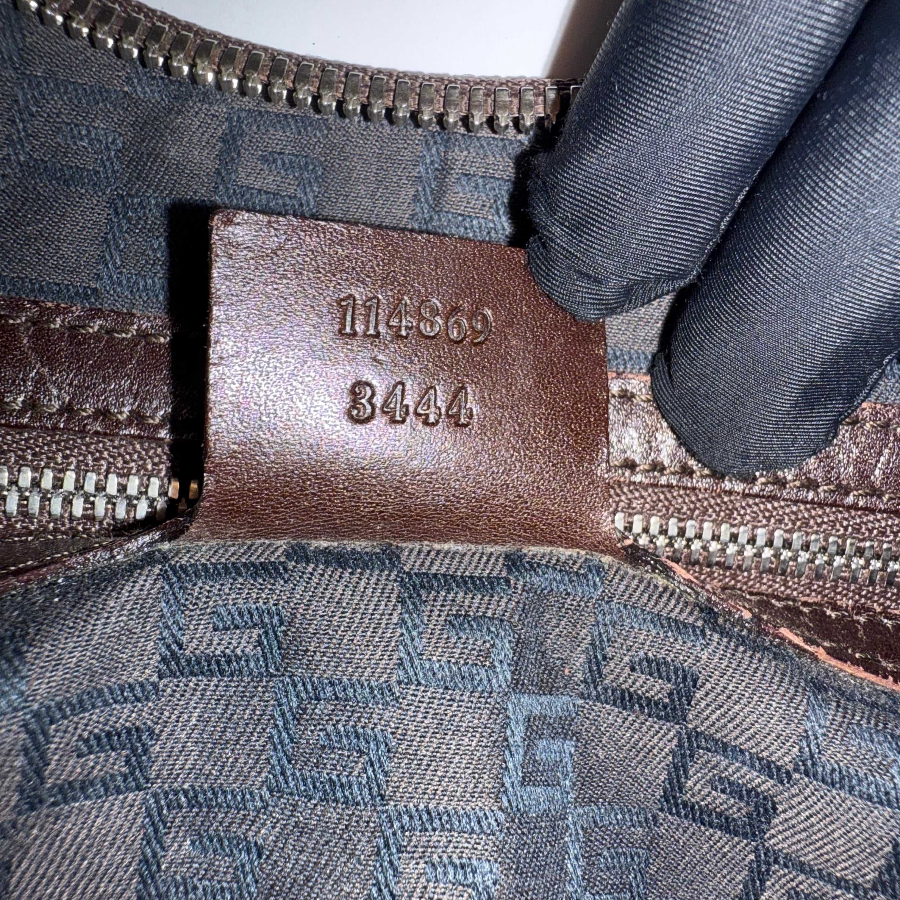 Gucci Vintage Monogram Signature Reins Shoulder Hobo Bag