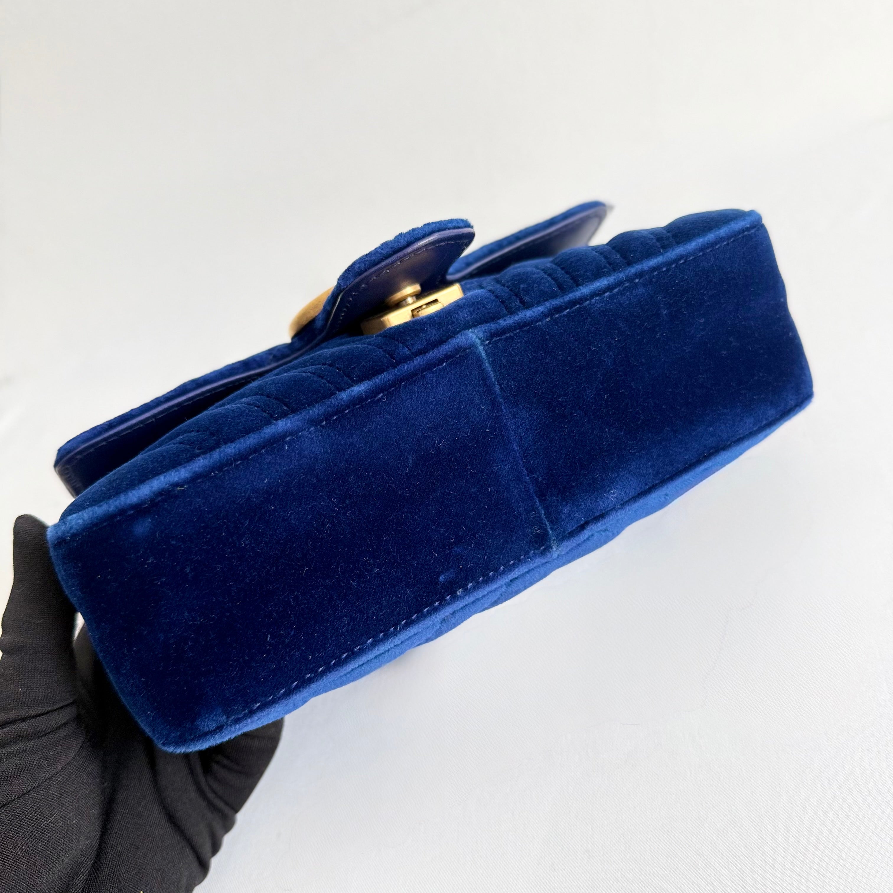 Gucci Marmont Velvet Small Shoulder Bag