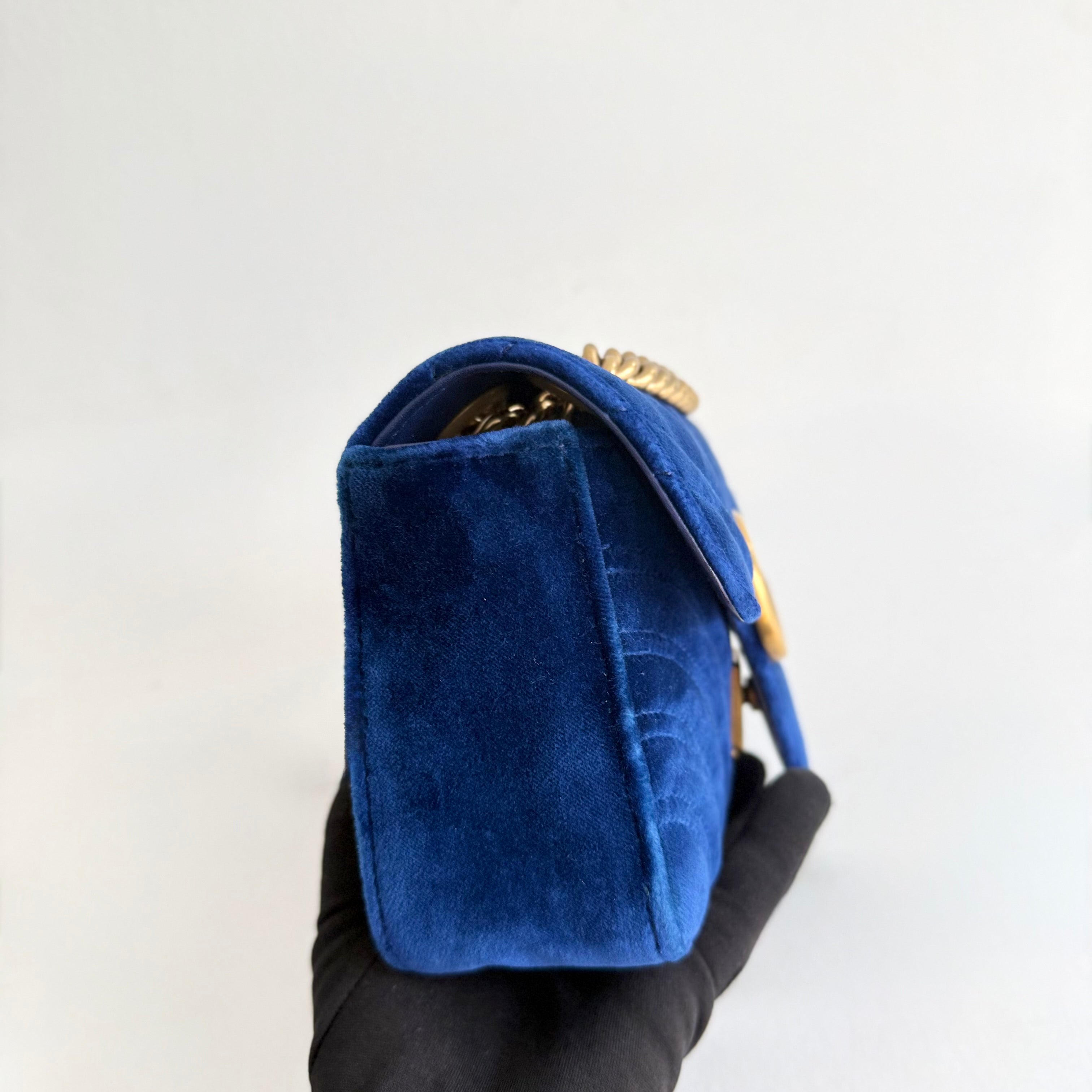 Gucci Marmont Velvet Small Shoulder Bag