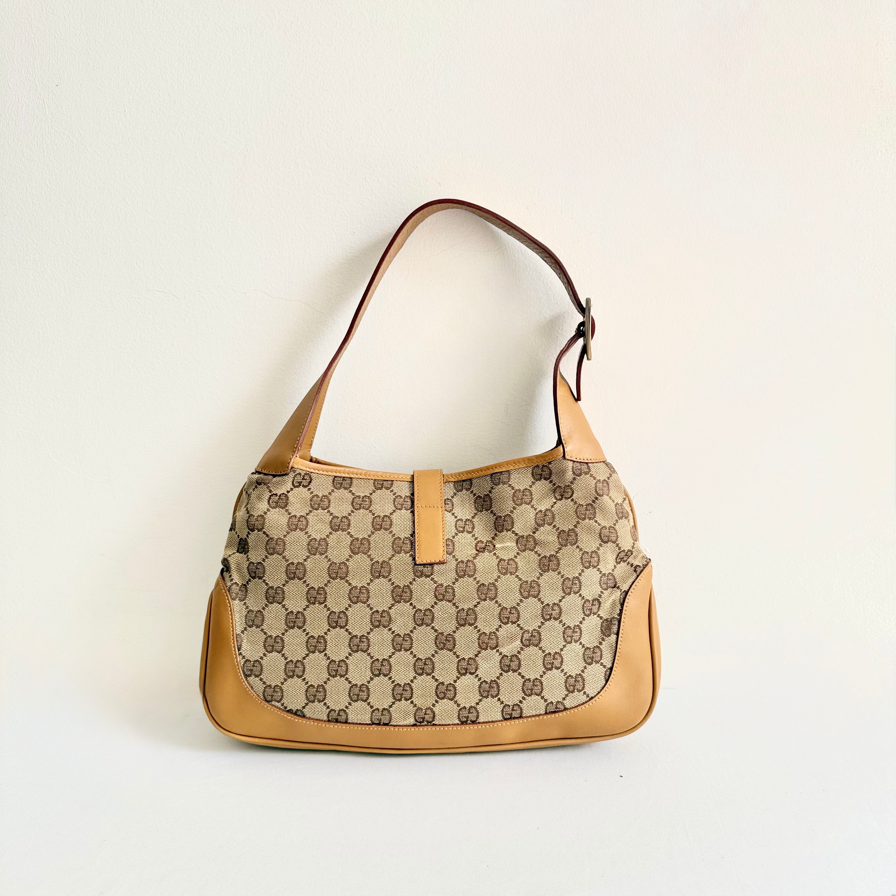 Gucci Jackie Bag - GG Beige Canvas