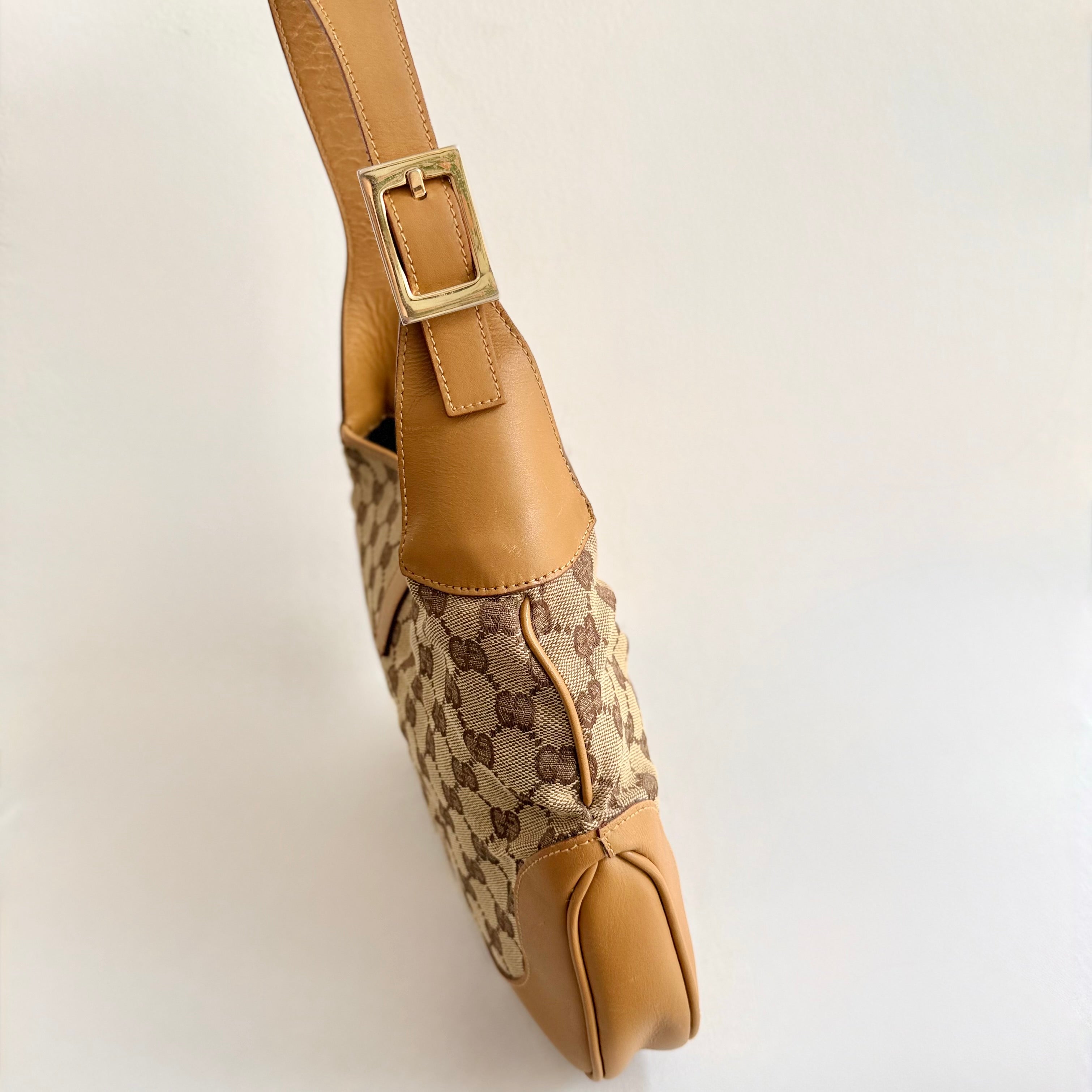 Gucci Jackie Bag - GG Beige Canvas