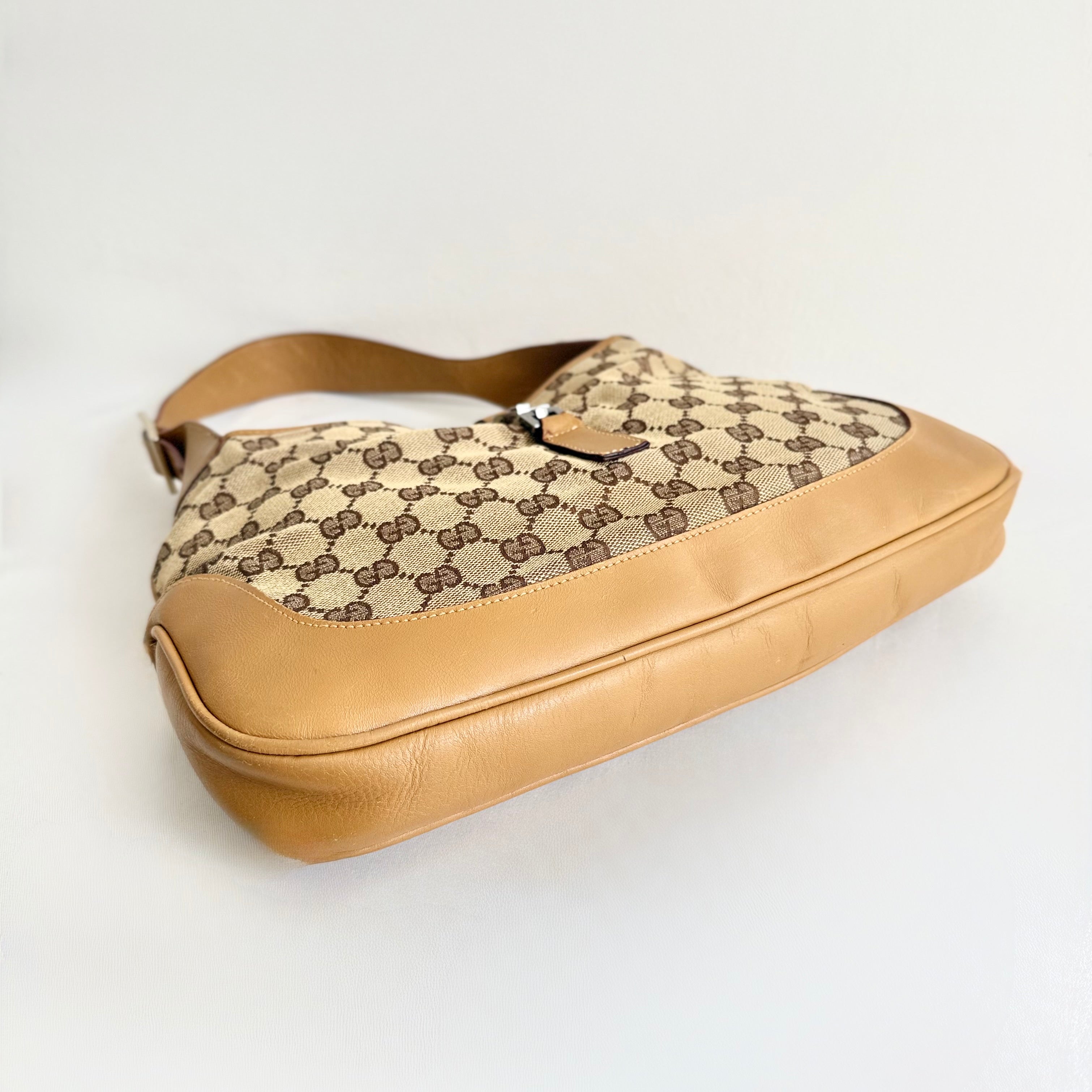 Gucci Jackie Bag - GG Beige Canvas