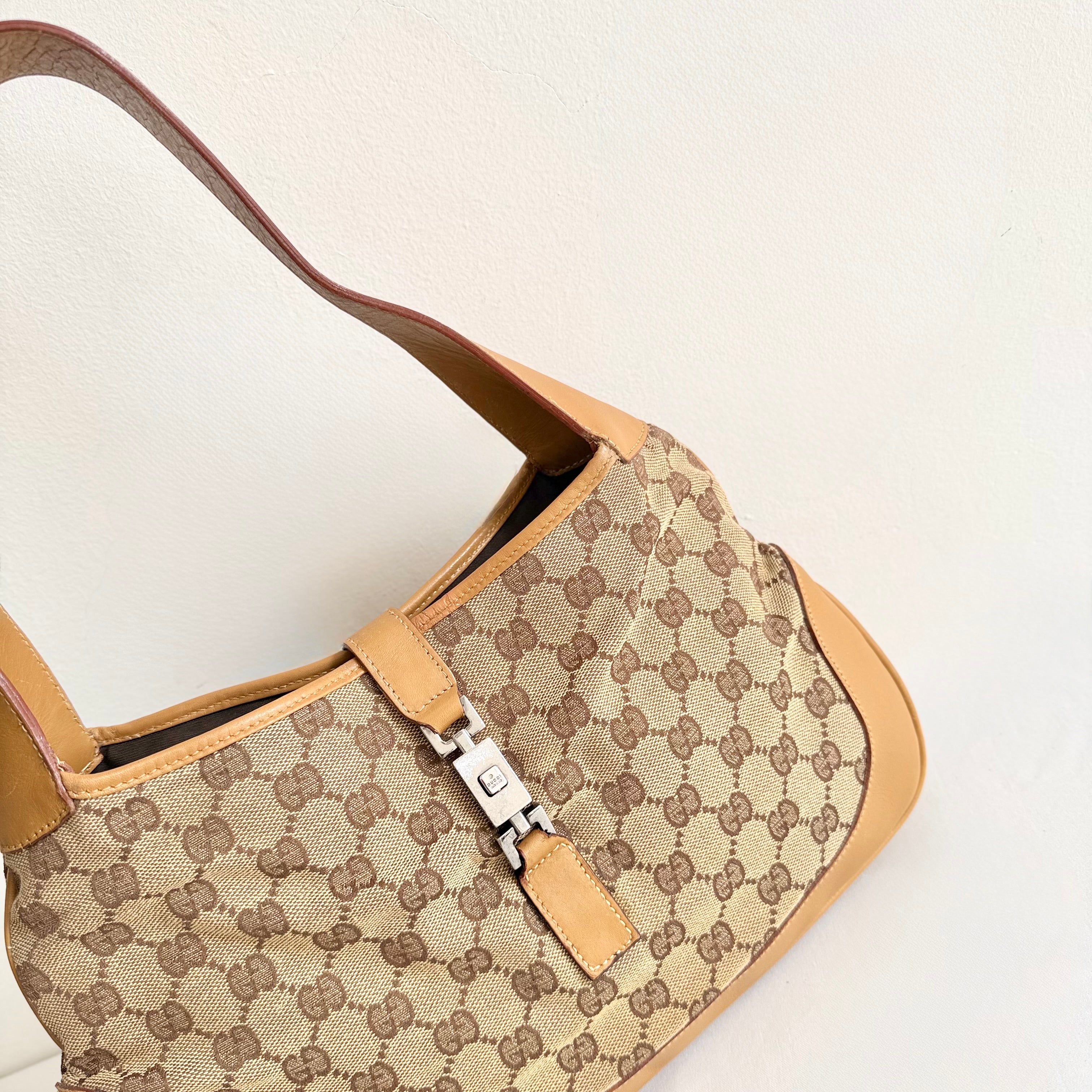 Gucci Jackie Bag - GG Beige Canvas