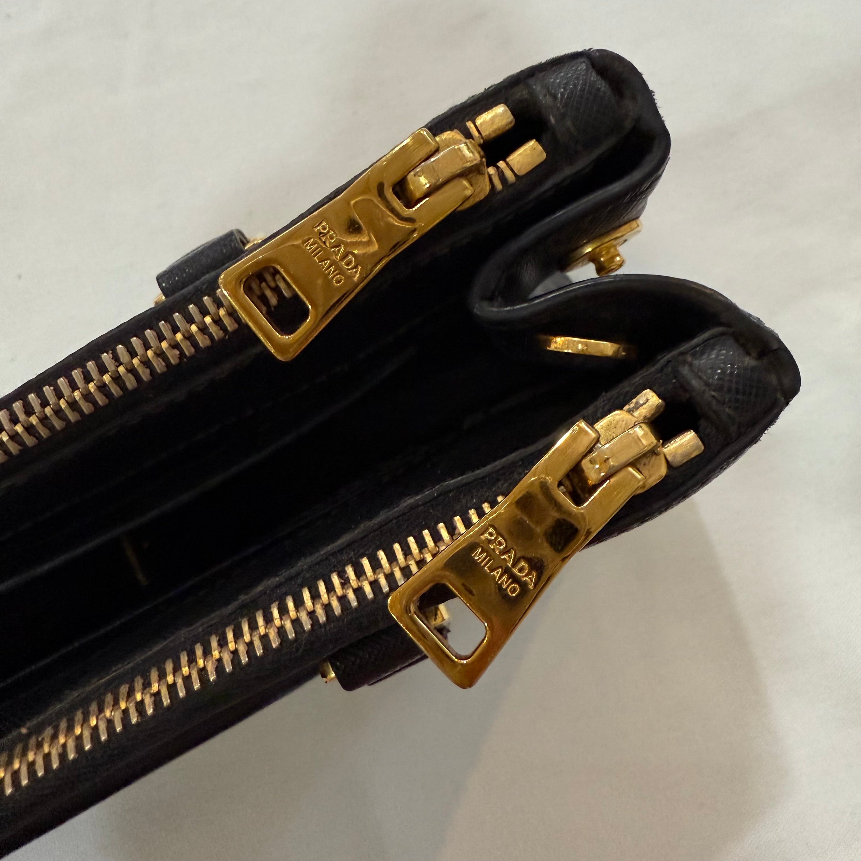 Prada Saffiano Lux Galleria Double Zip Tote