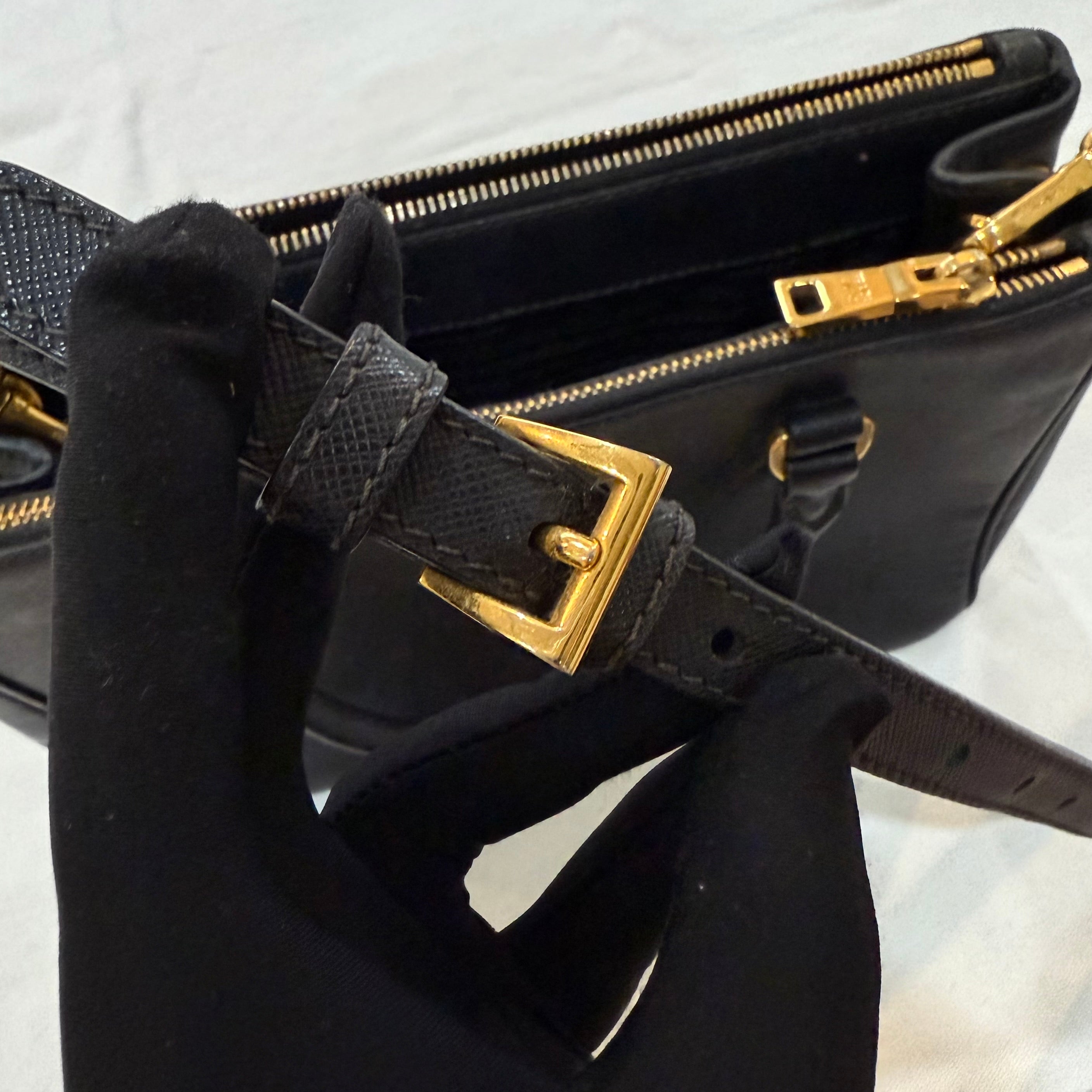 Prada Saffiano Lux Galleria Double Zip Tote
