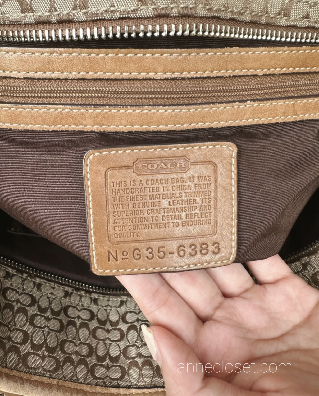 Coach Soho Signature Four Buckle Strap Hobo