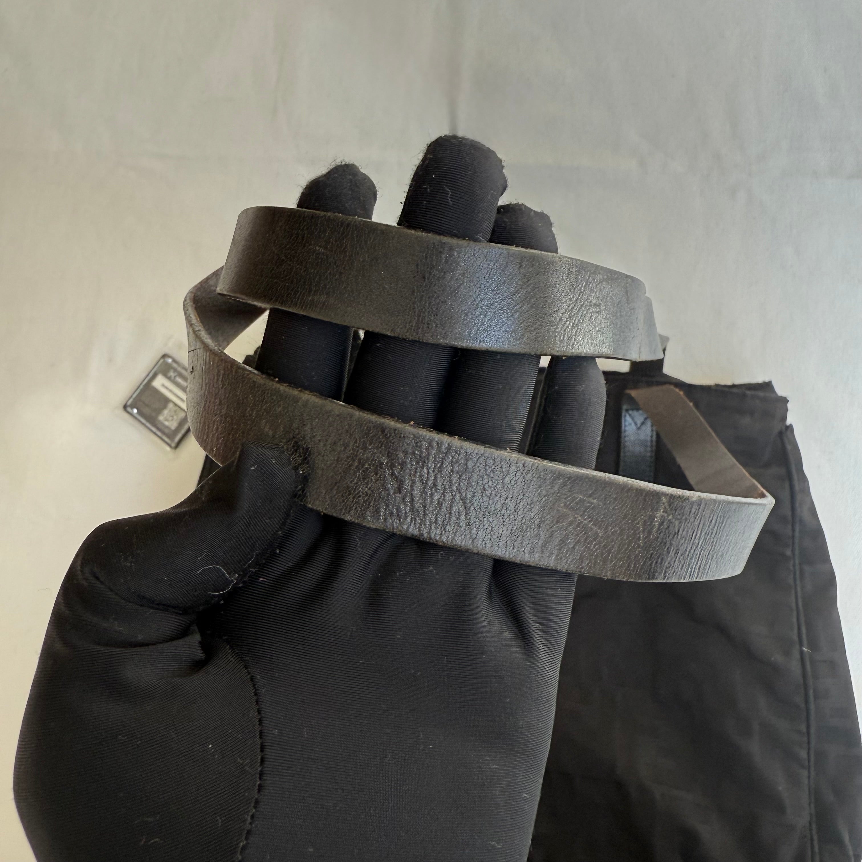 Fendi Silver Logo Mini Zucca Nylon Black Tote Bag