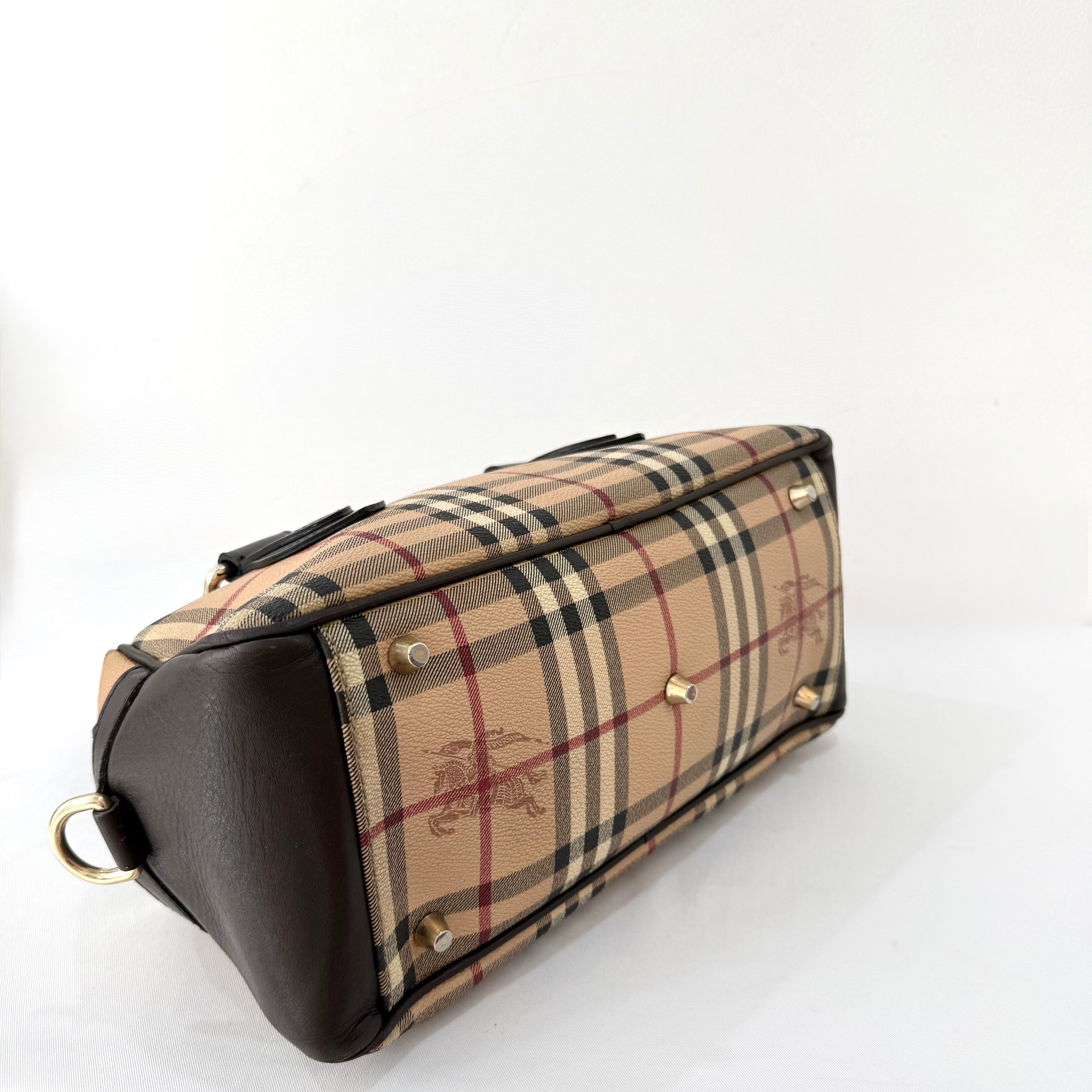 Burberry Haymarket Boston Bowling Bag