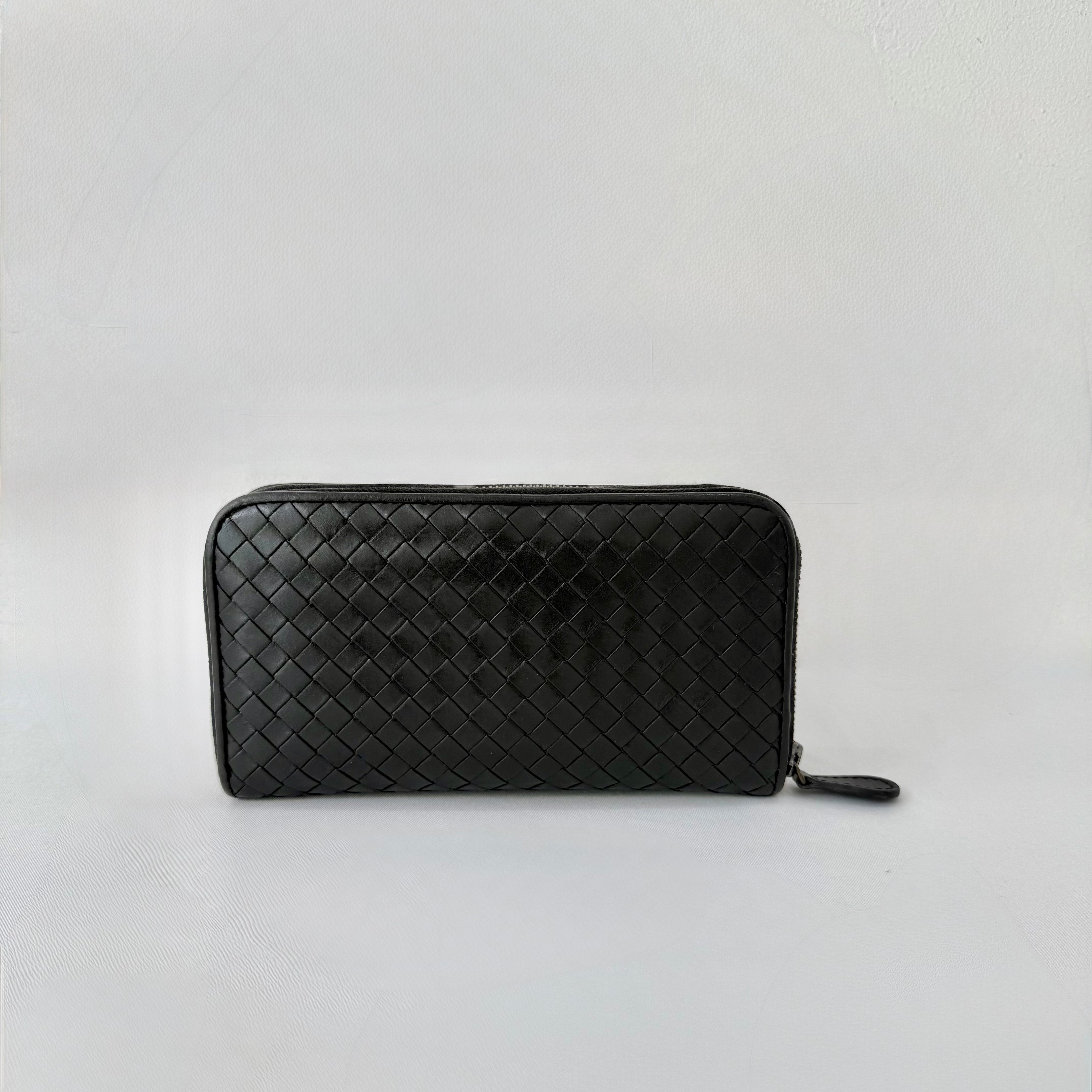 Bottega Veneta Intrecciato Piccolo Zip Around Wallet