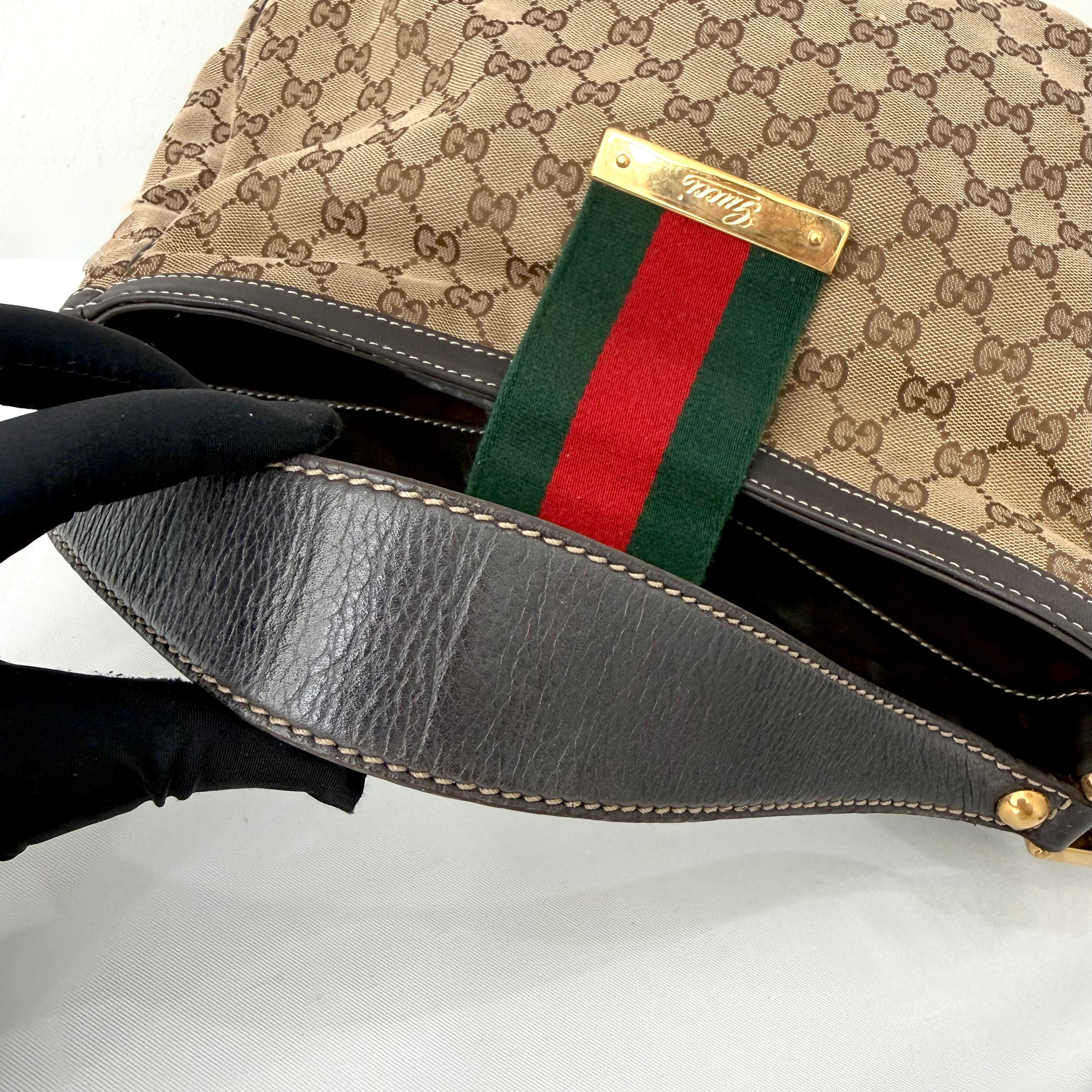 Gucci GG Canvas New Ladies Web Hobo