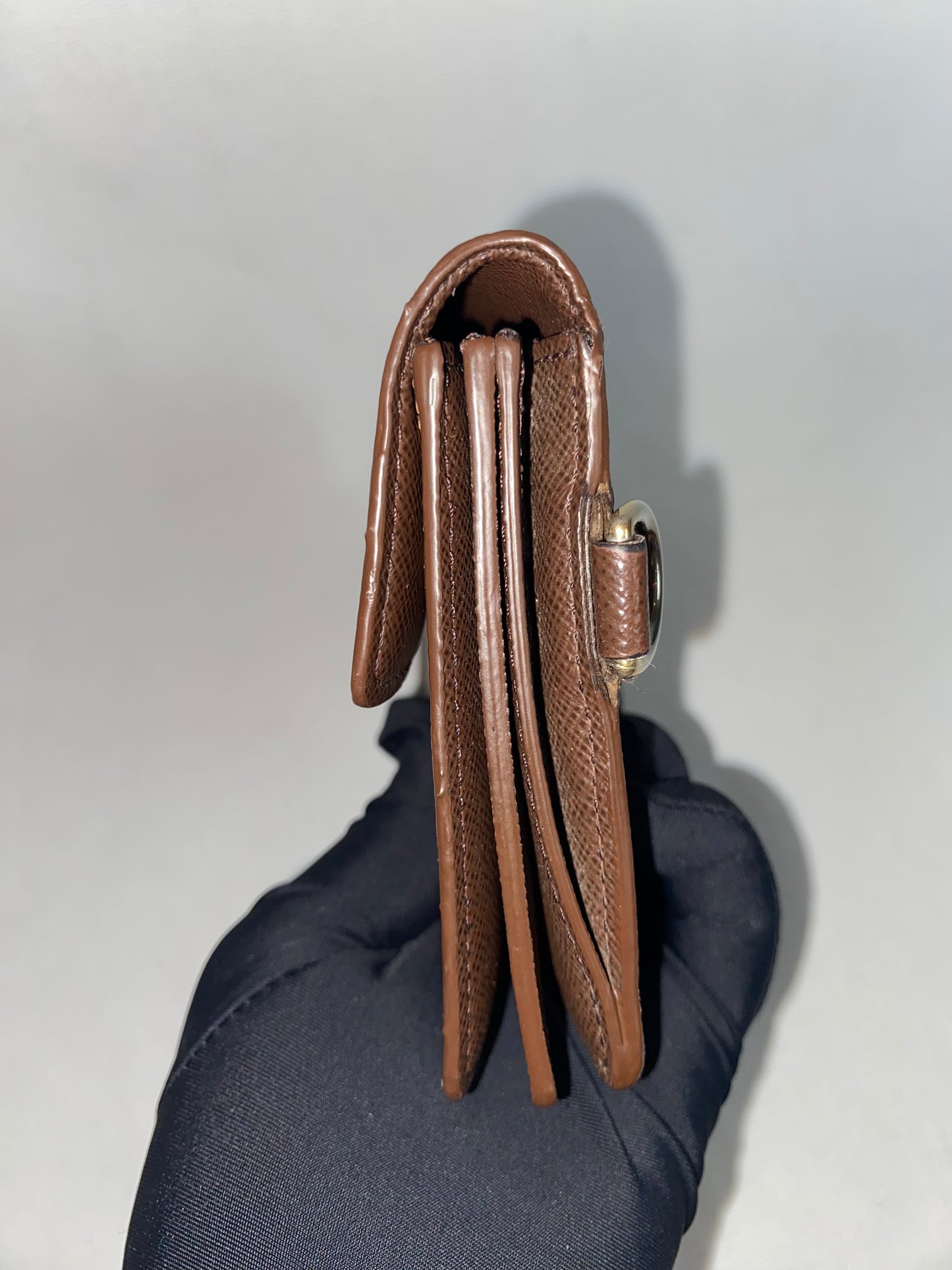 Louis Vuitton Portefeuille Accordion Long Chain Wallet Damier Ebene
