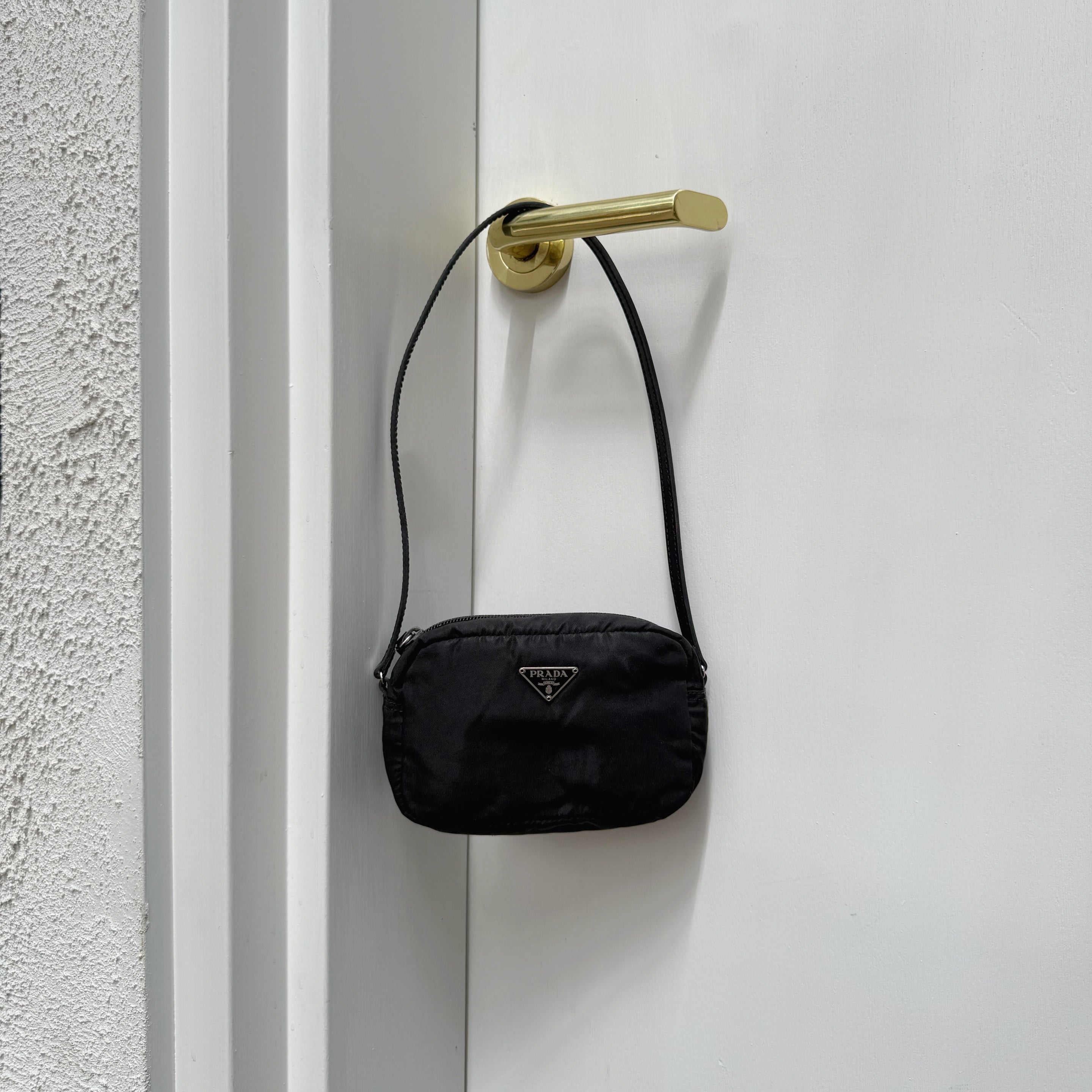 Prada Black Tessuto Shoulder Bag