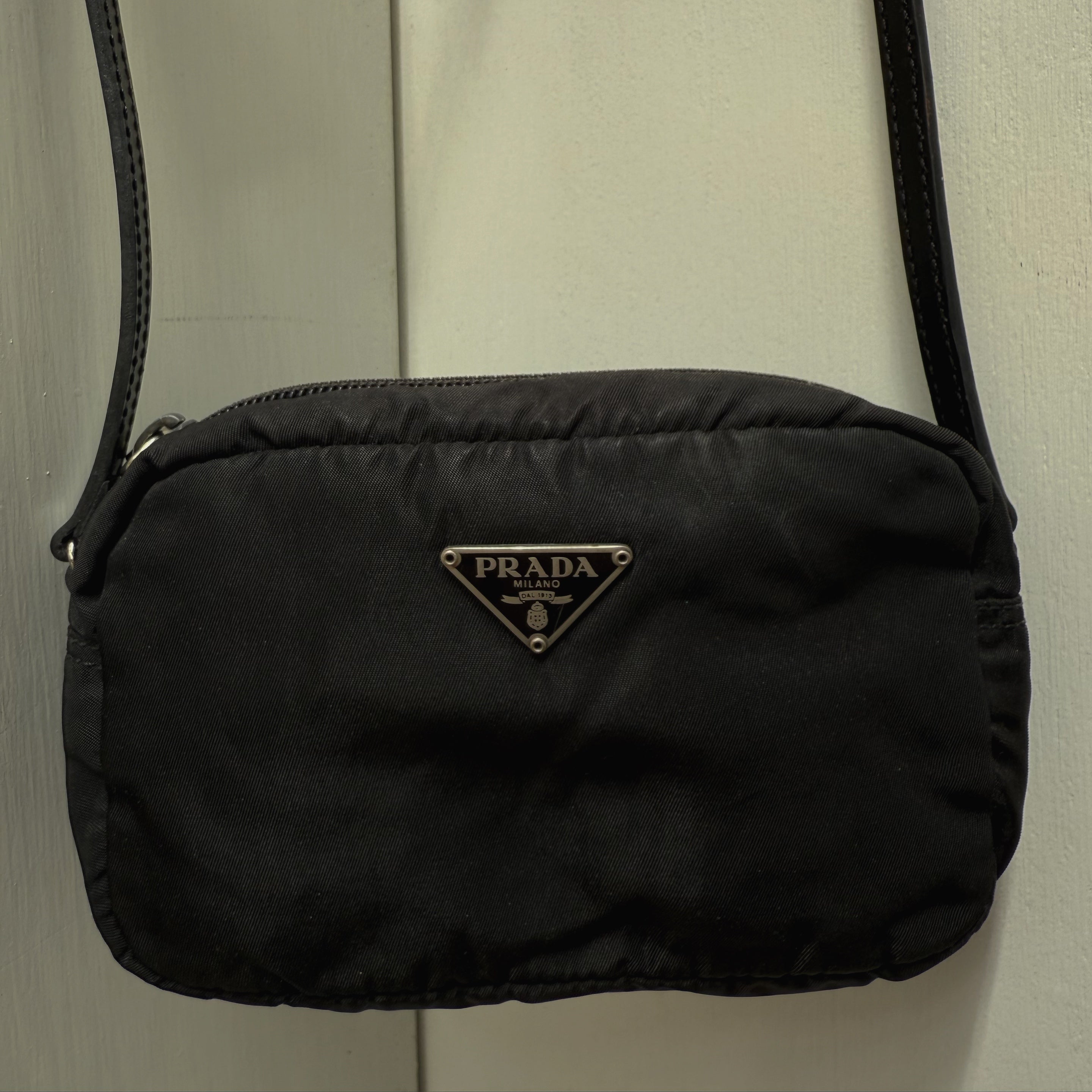 Prada Black Tessuto Shoulder Bag