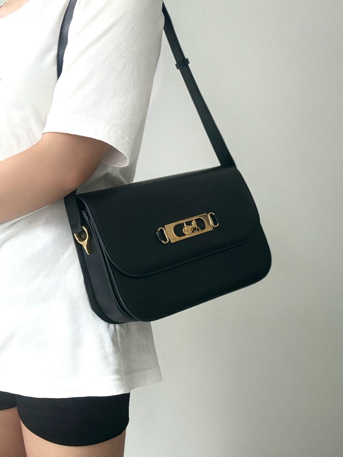 Celine Vintage Horse and Carriage Shoulder Bag