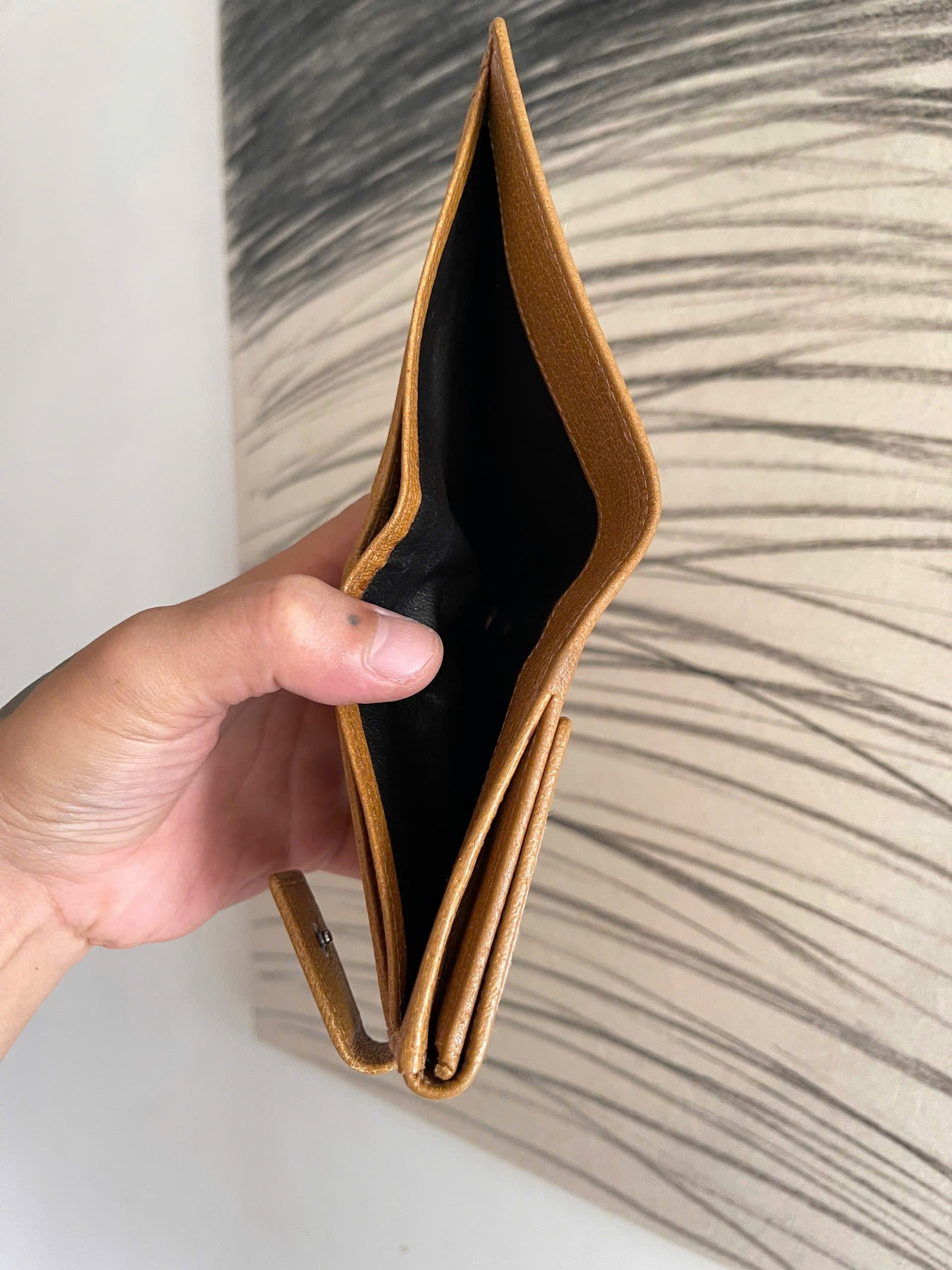 Gucci Monogram Metal Bar French Flap Wallet Pink