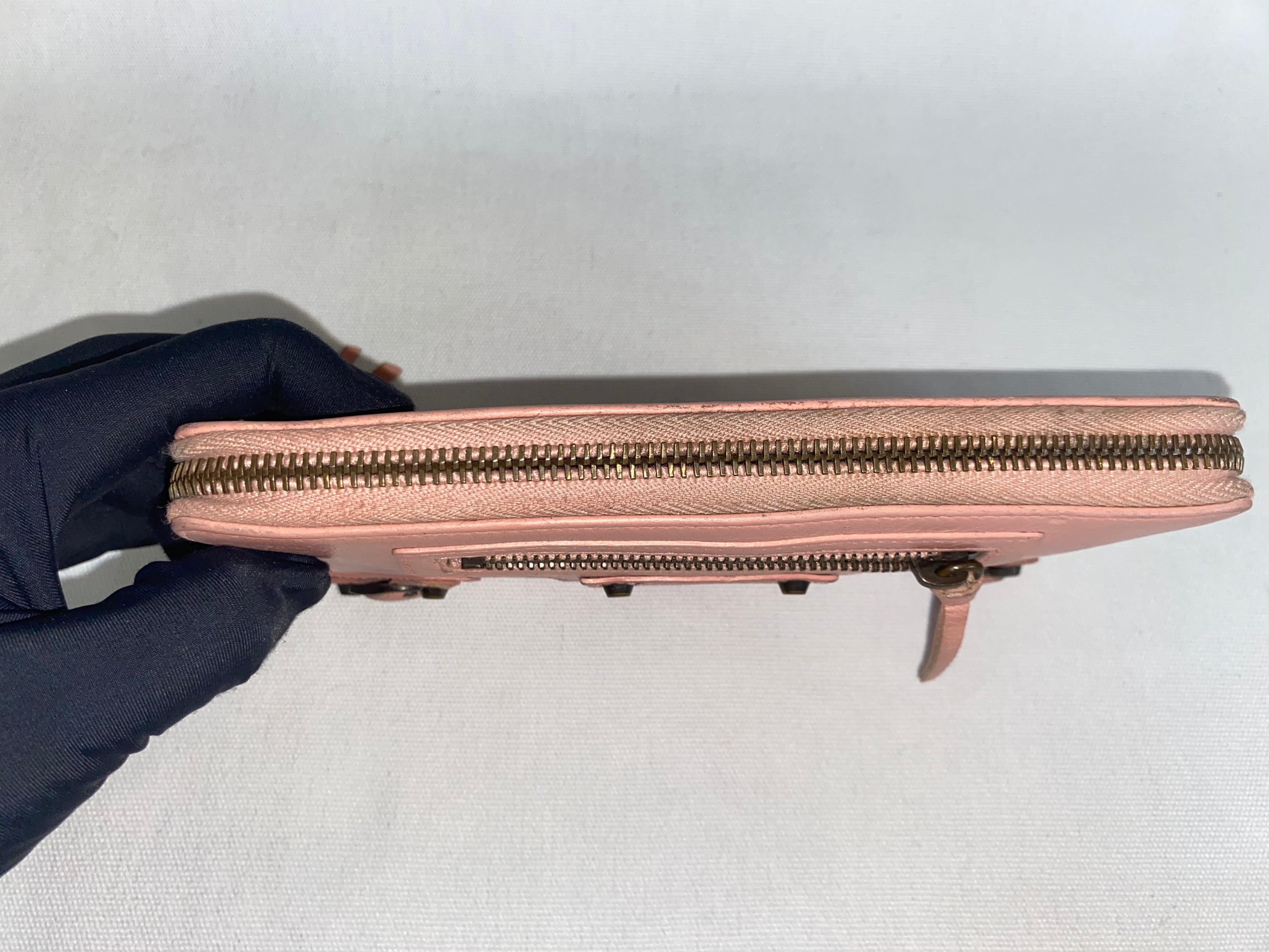 Balenciaga Le City Pink Medium Long Wallet