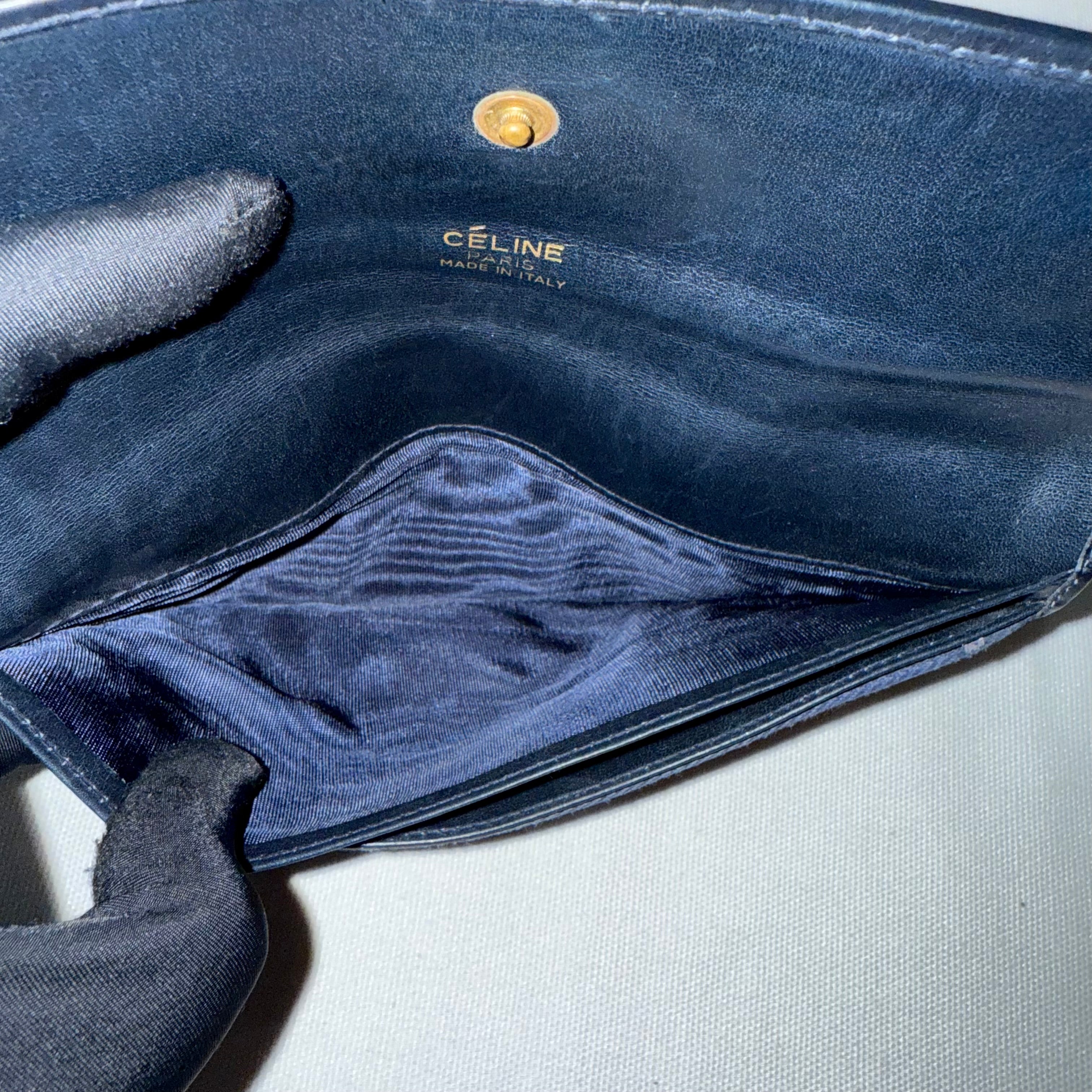 Celine Macadam Long Wallet Horse Carriage Canvas