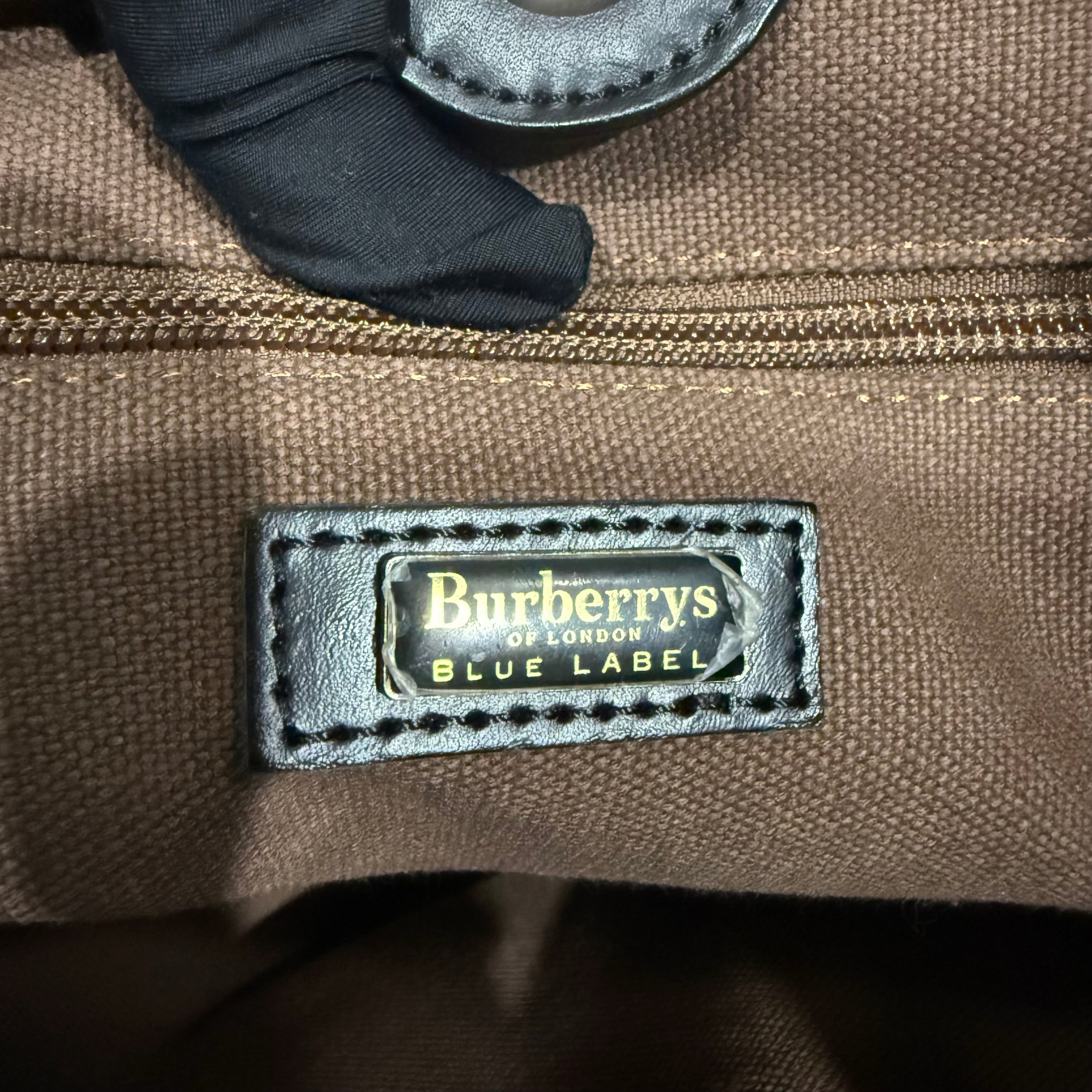BURBERRY Nova Check Wool Beige Shoulder Bag