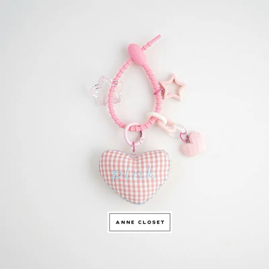 Pink Heart Charms