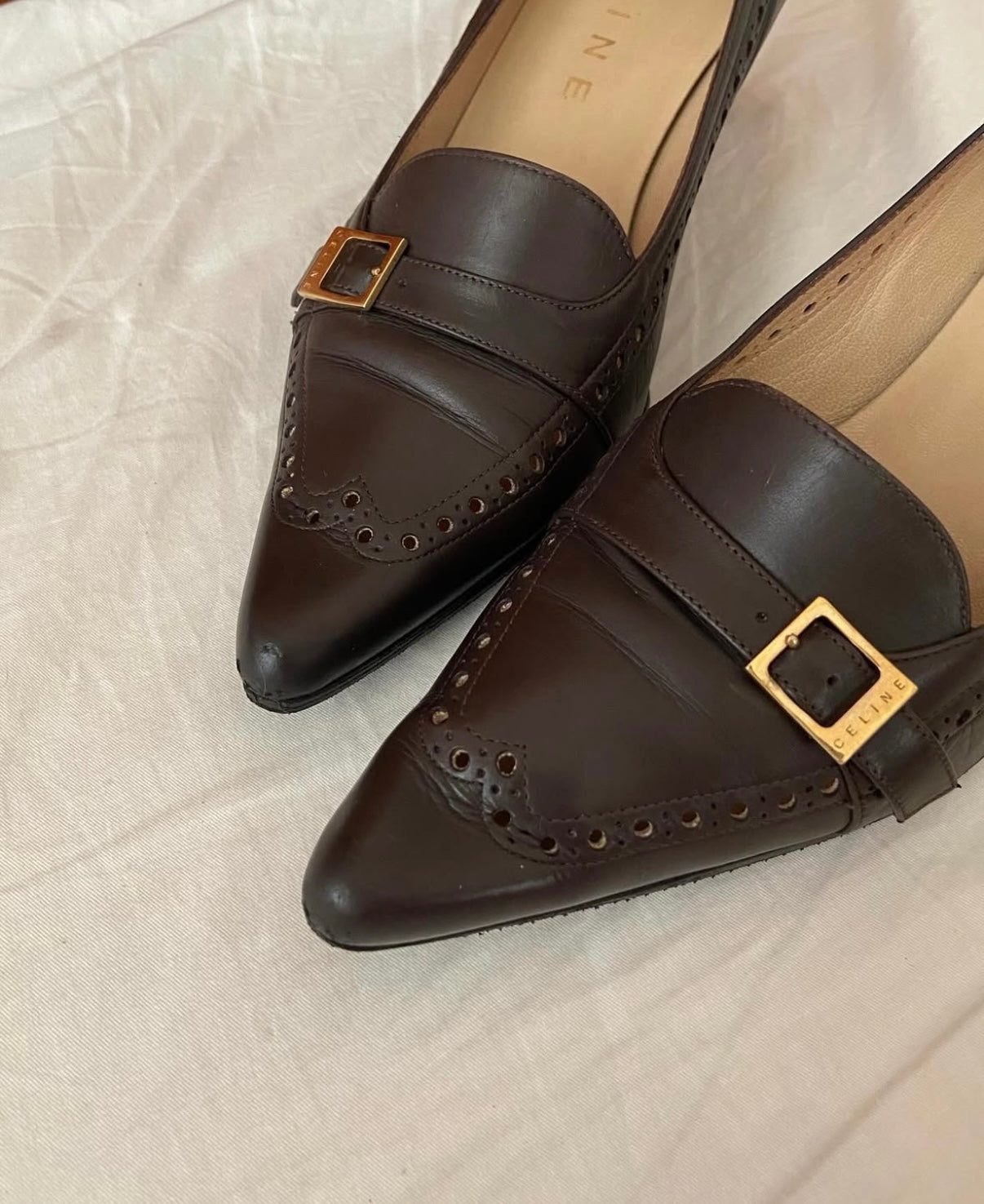 CELINE VERO CUOIO Heels 6cm