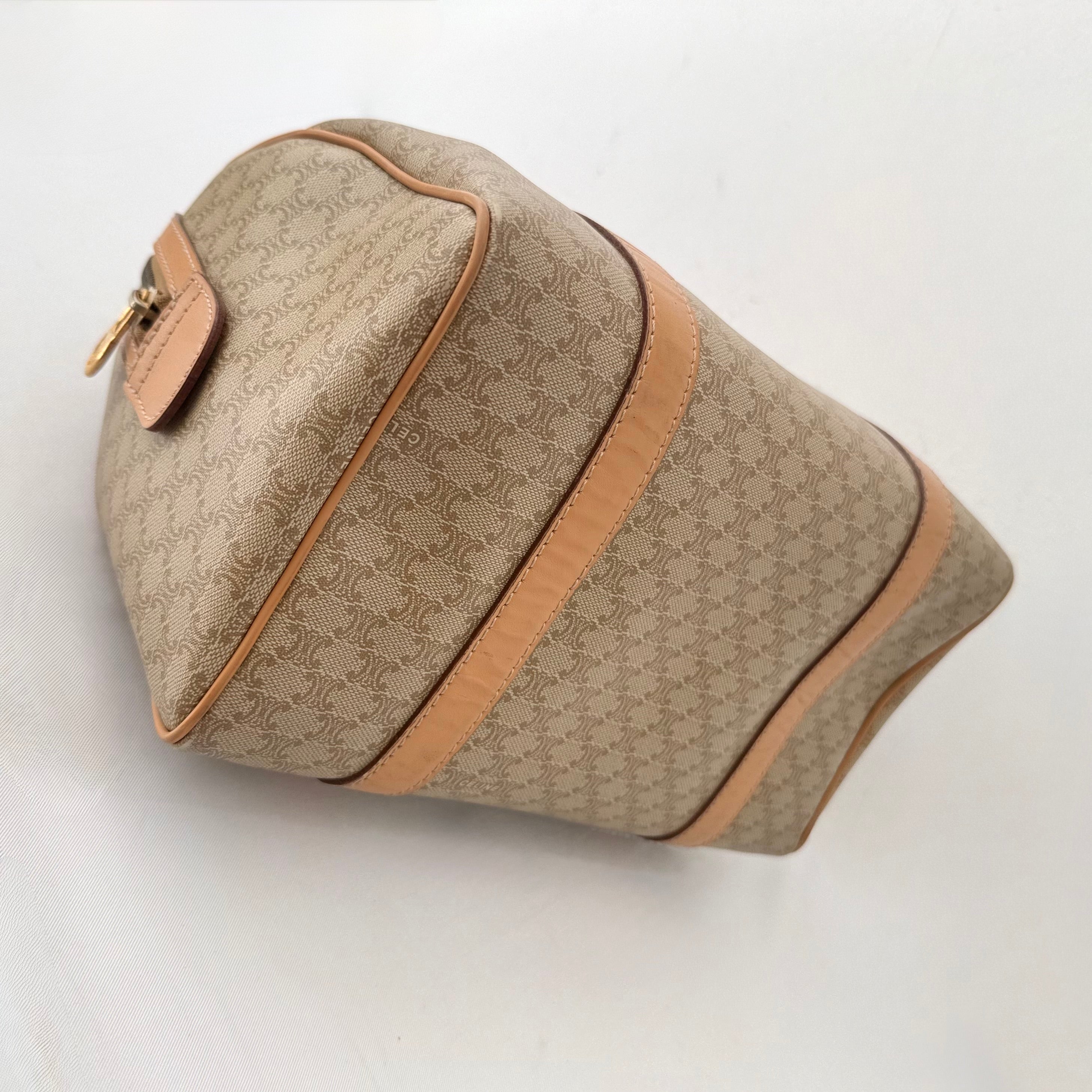 Celine Brown Macadam Boston Bag