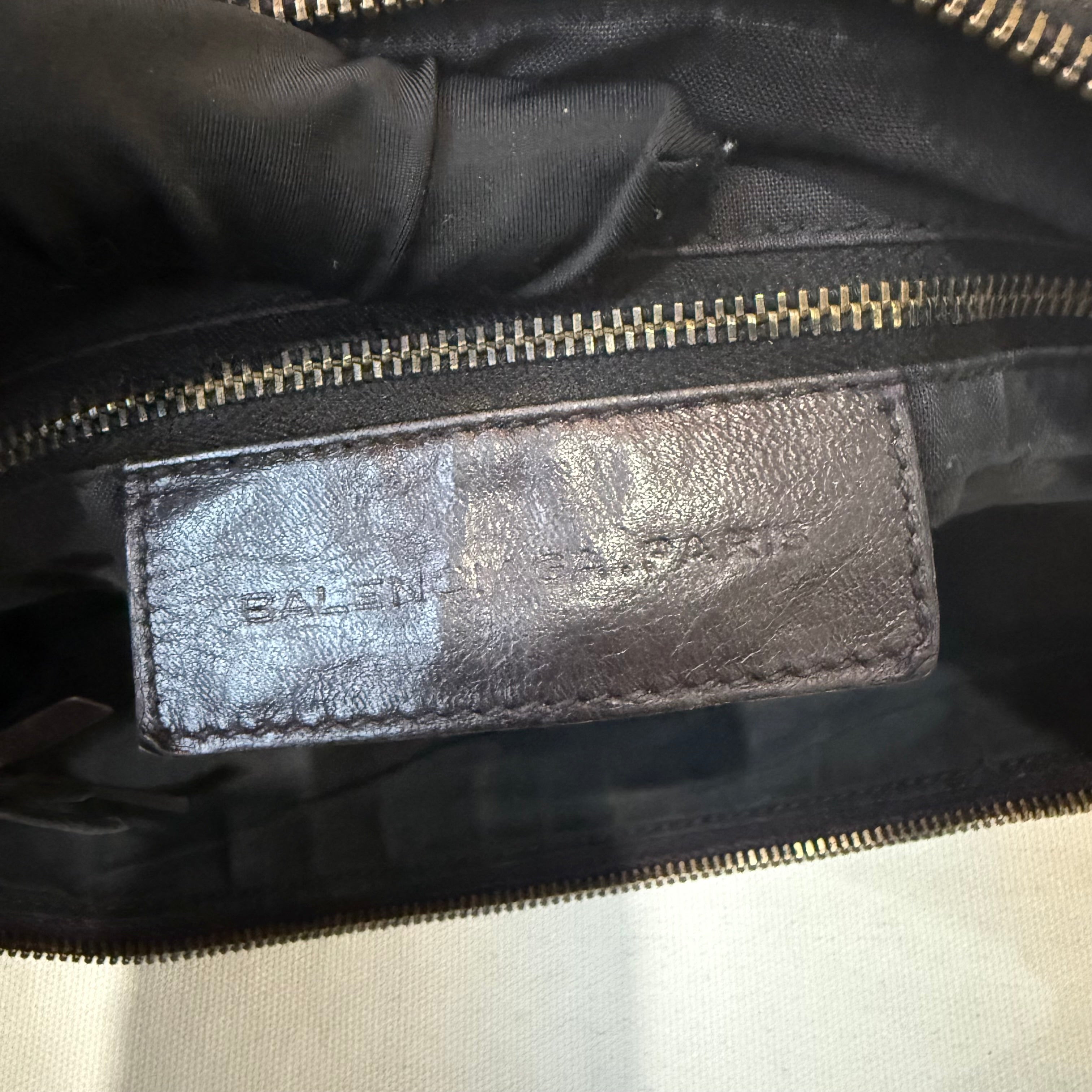 Balenciaga Day Hobo Motorcycle Bag in Black