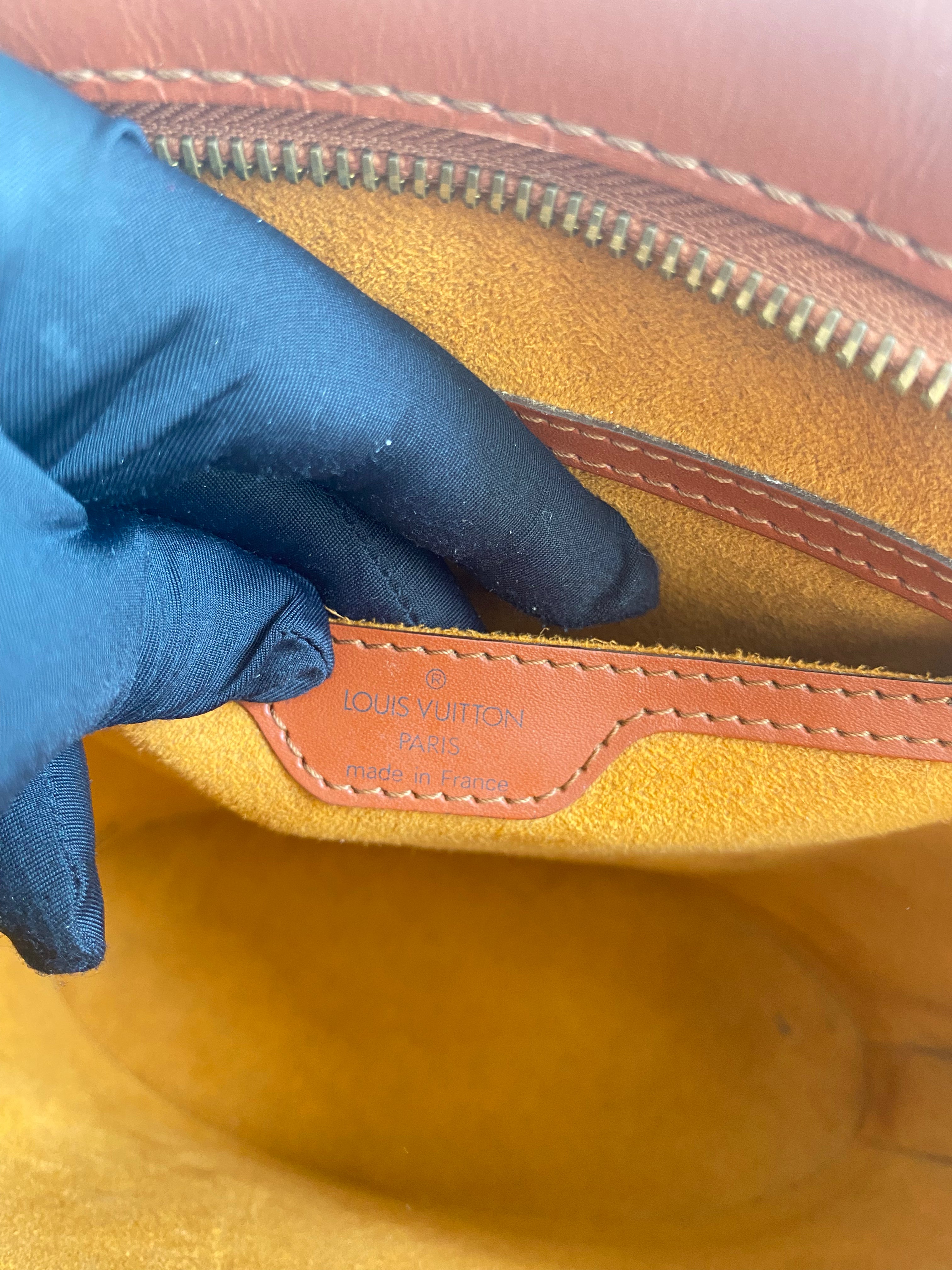 Louis Vuitton Saint Jacques Shoulder Bag Brown Epi Leather