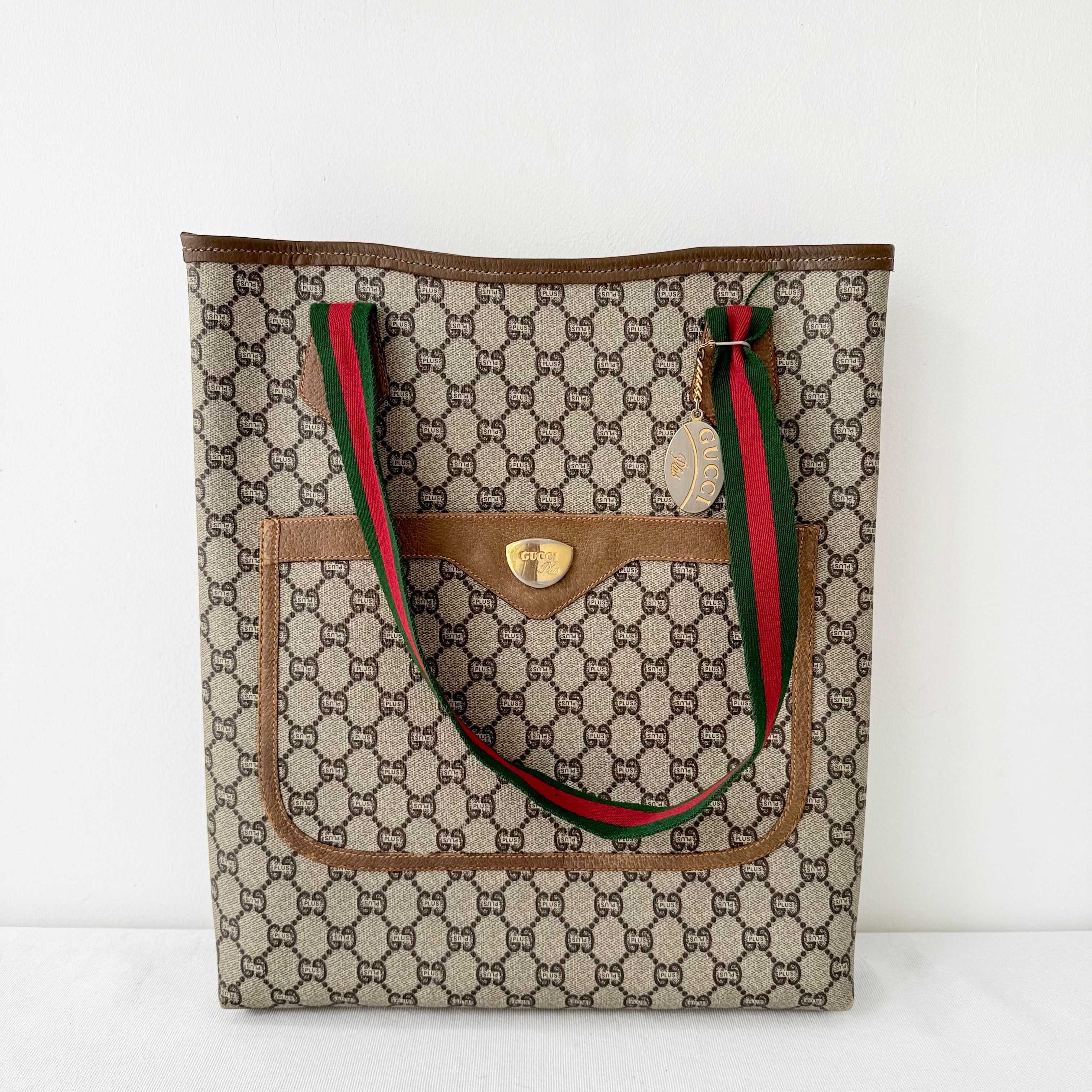 Gucci Sherry Line Tote in GG Plus Canvas