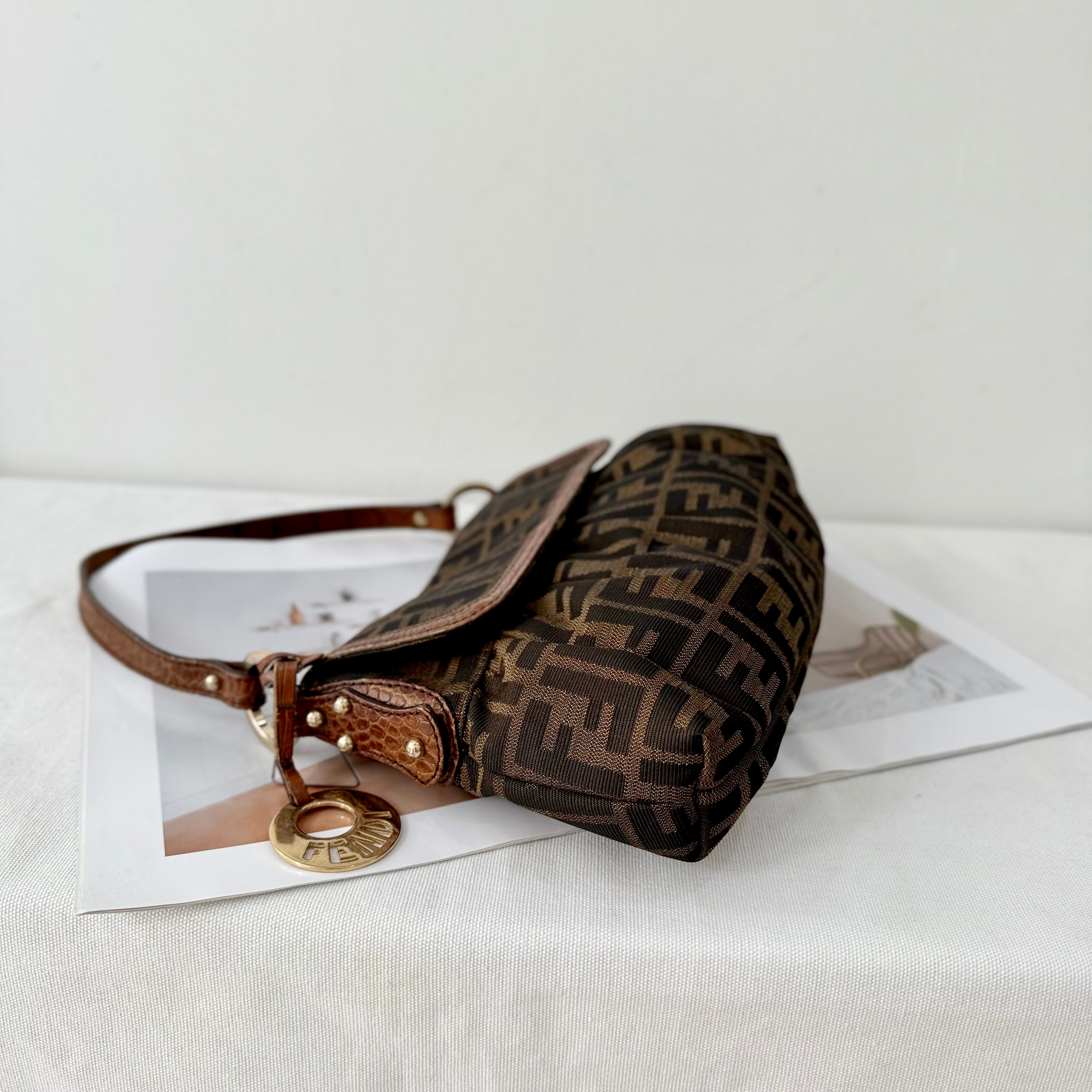 Fendi Zucca Chef Flap Bag