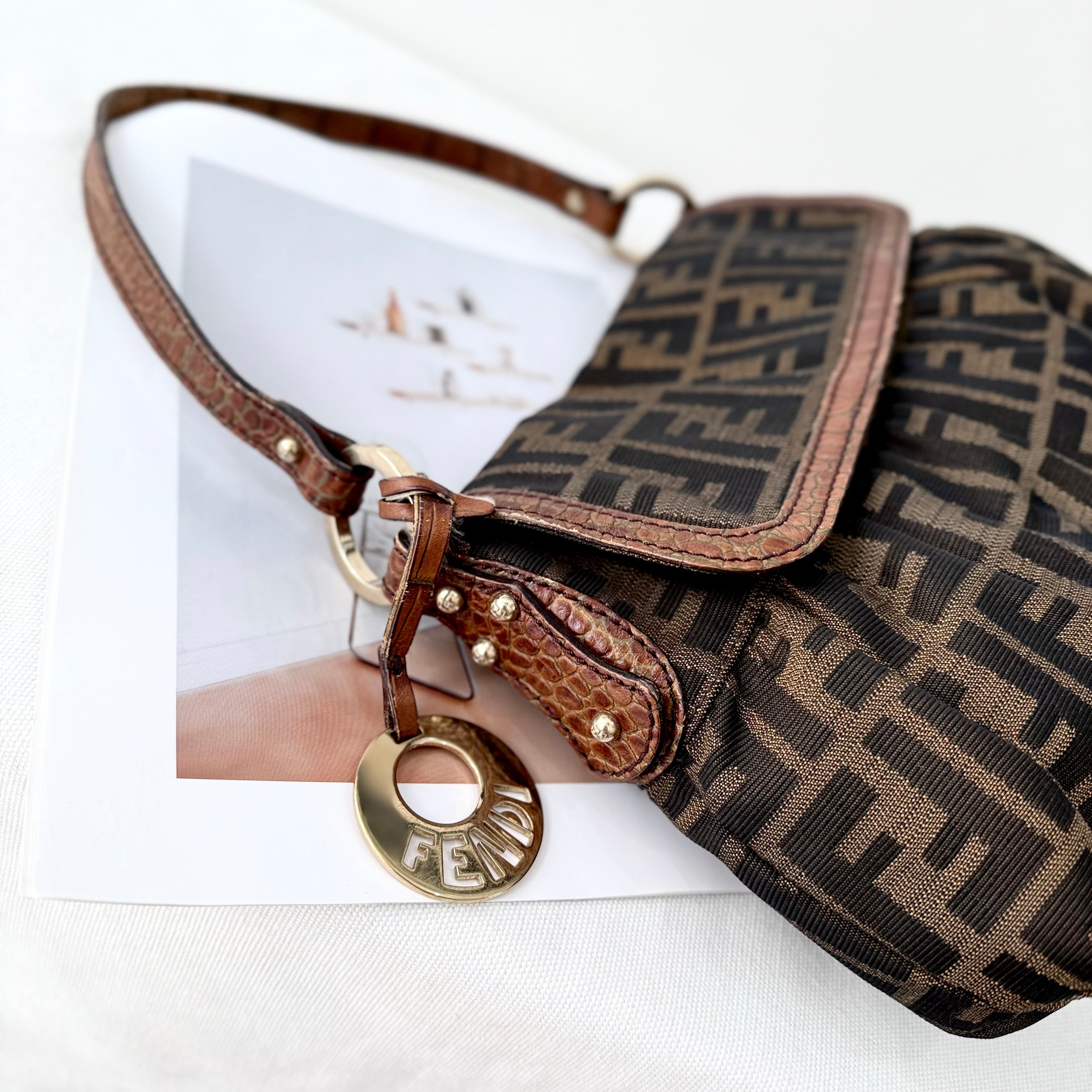 Fendi Zucca Chef Flap Bag