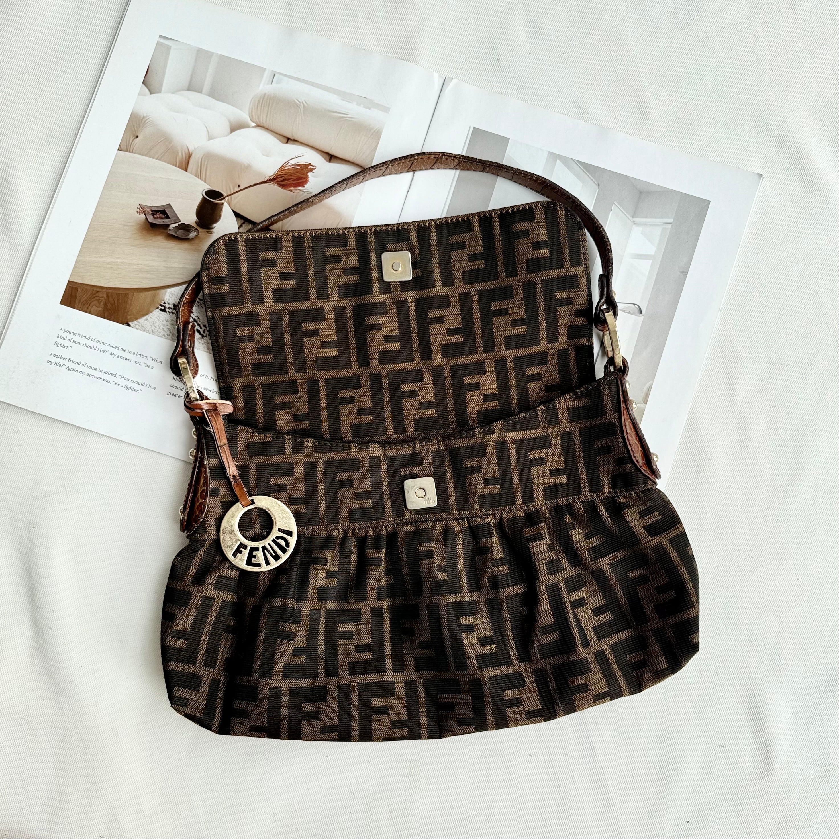 Fendi Zucca Chef Flap Bag