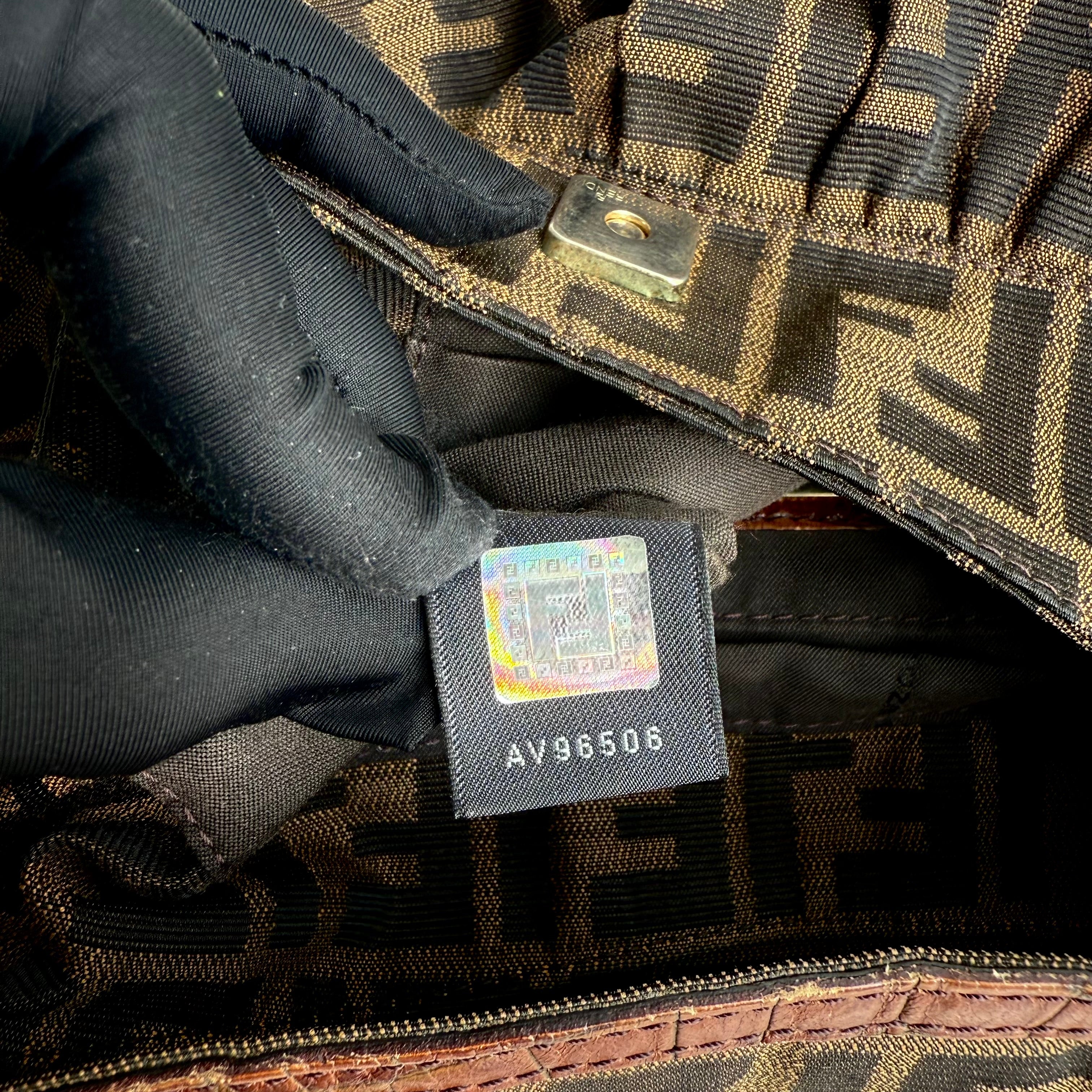 Fendi Zucca Chef Flap Bag