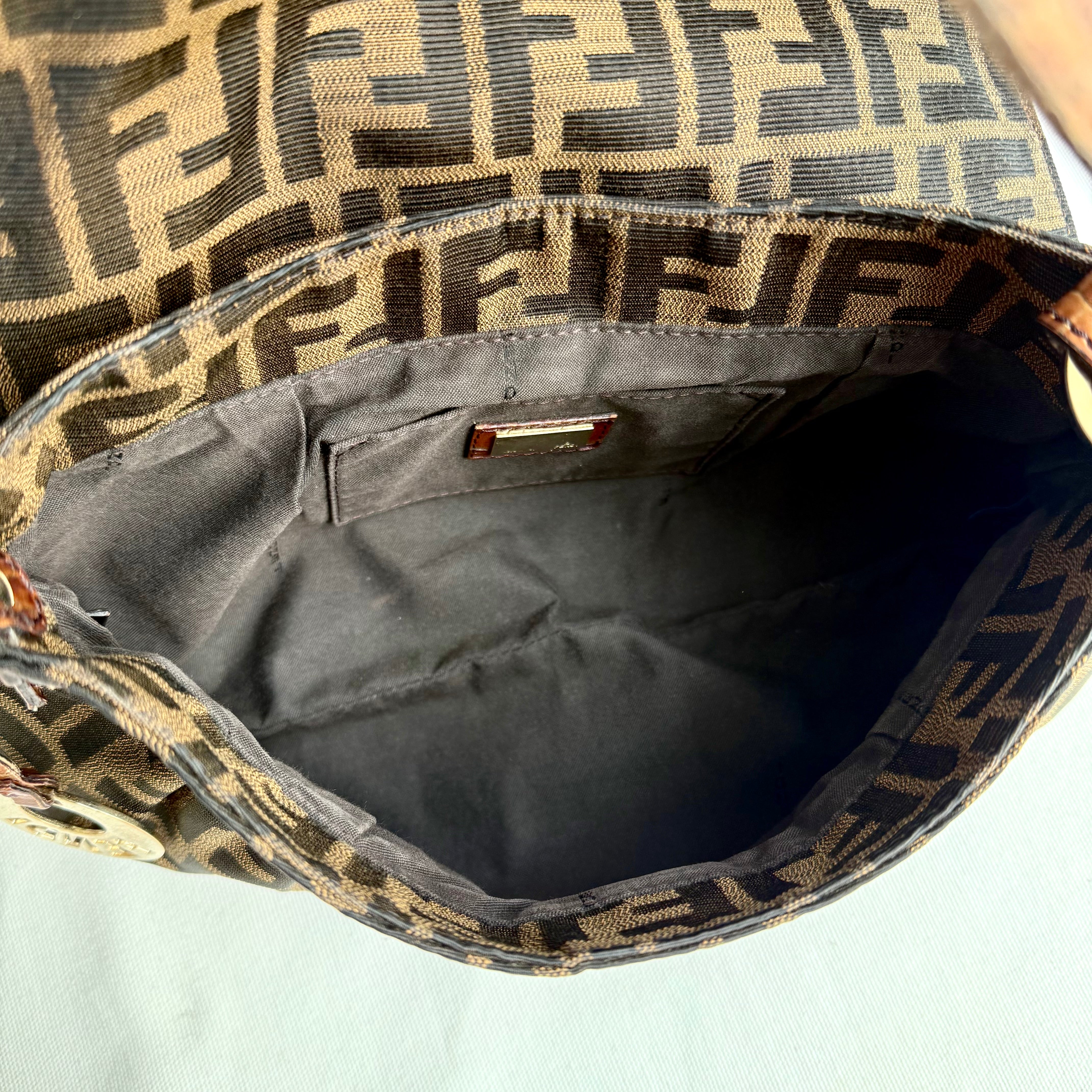 Fendi Zucca Chef Flap Bag