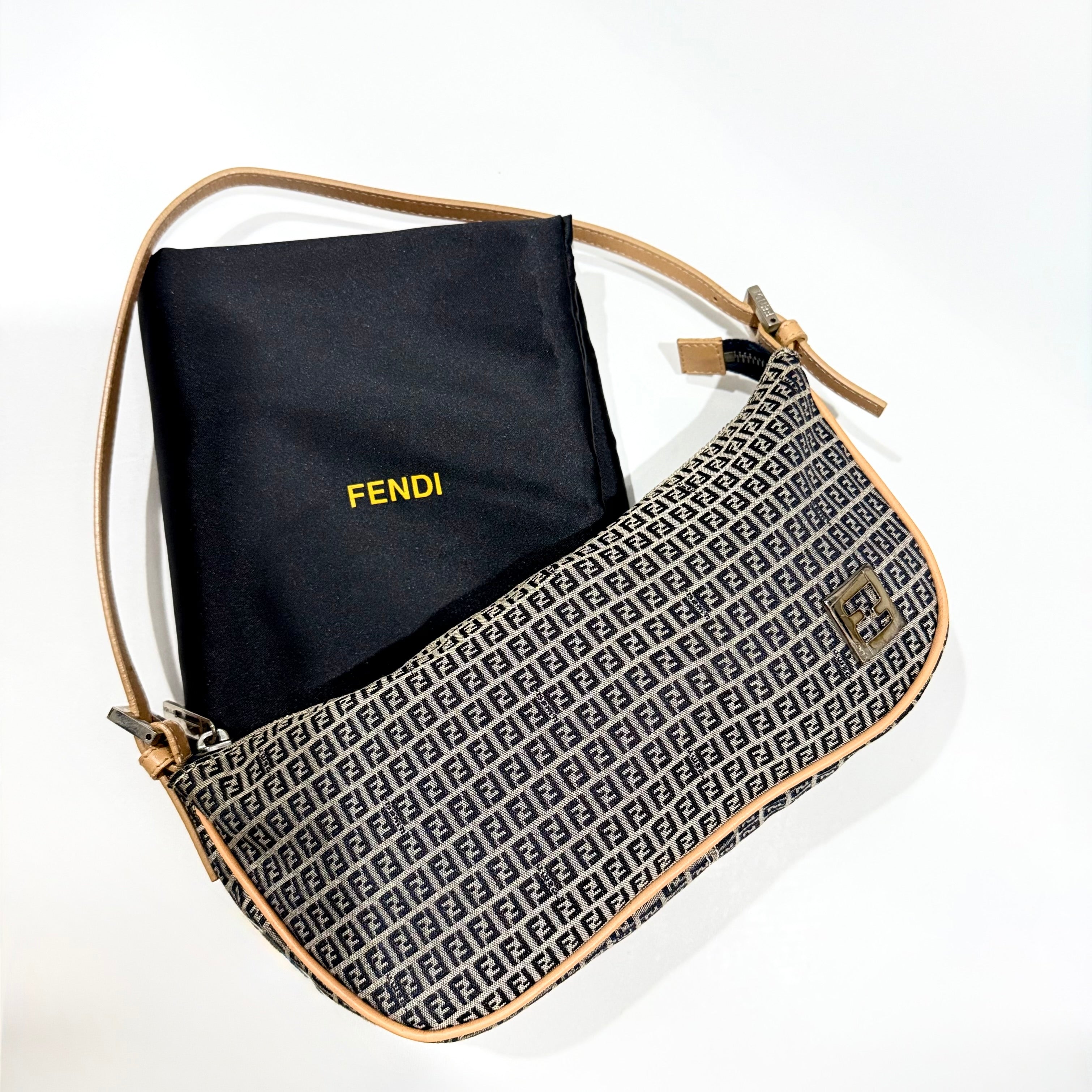 Fendi Zucchino FF Pochette Bag