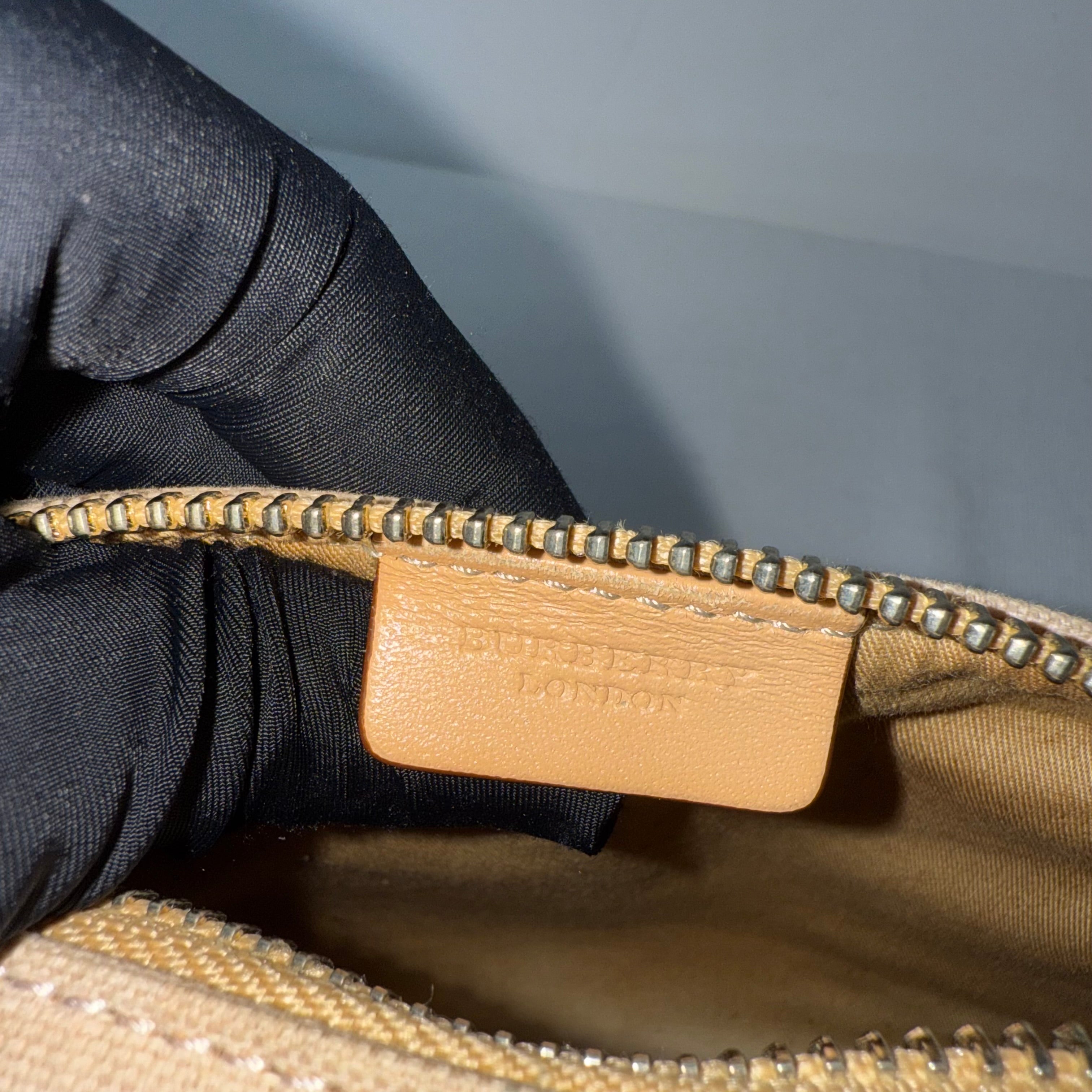 Burberry Candy Nova Check Pochette Bag