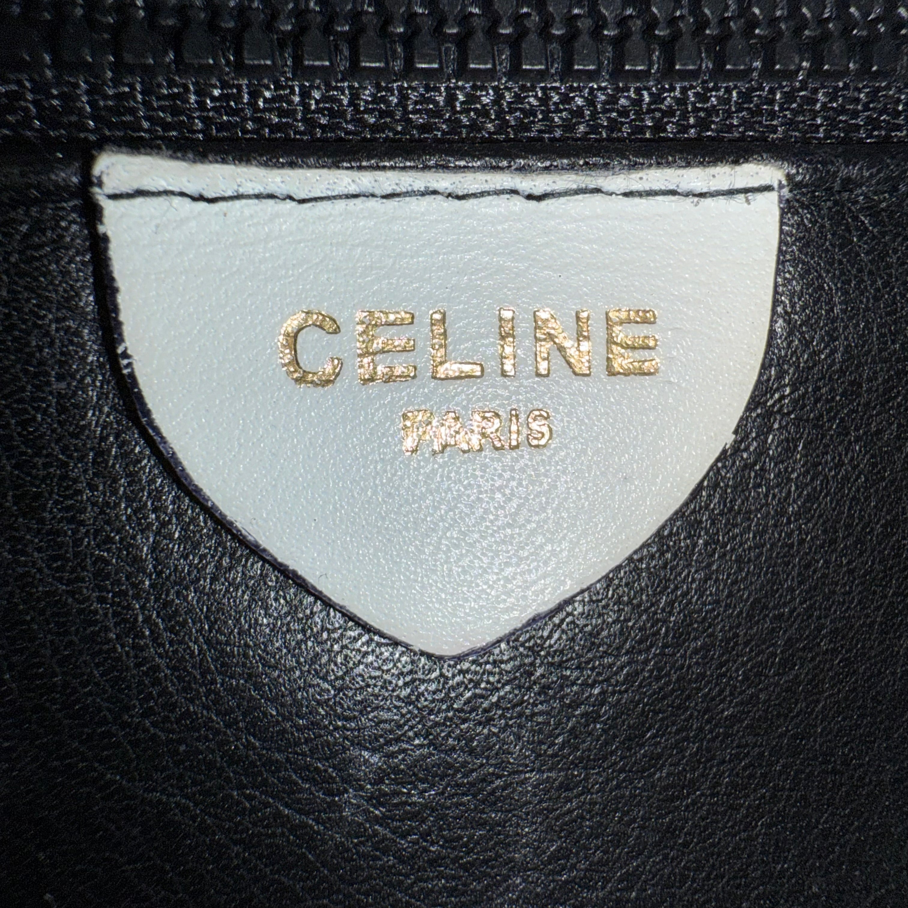 Celine Box White Black Shoulder Bag