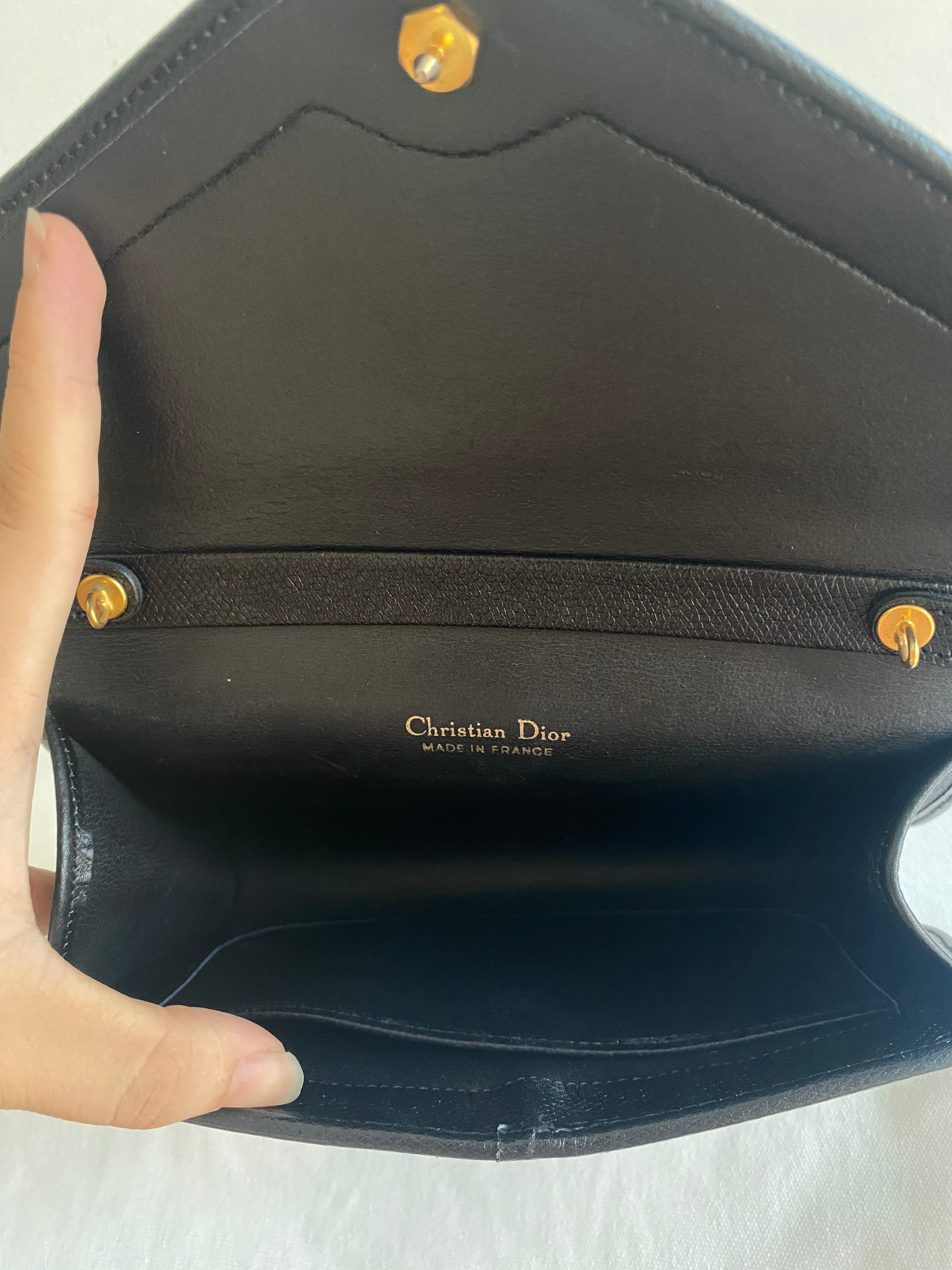 Christian Dior Classic Black Leather