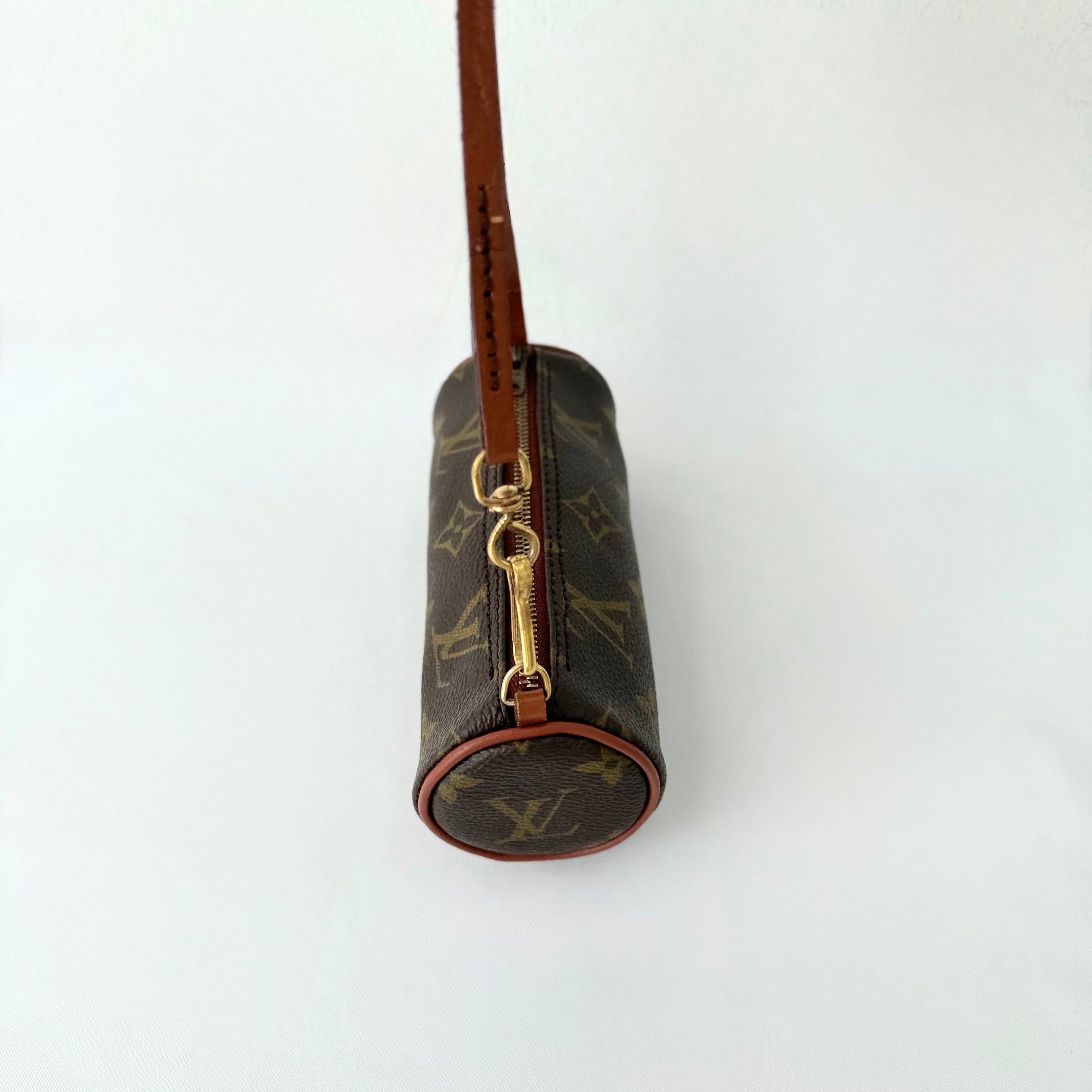 LOUIS VUITTON Monogram Canvas Mini Papillon Pochette Bag