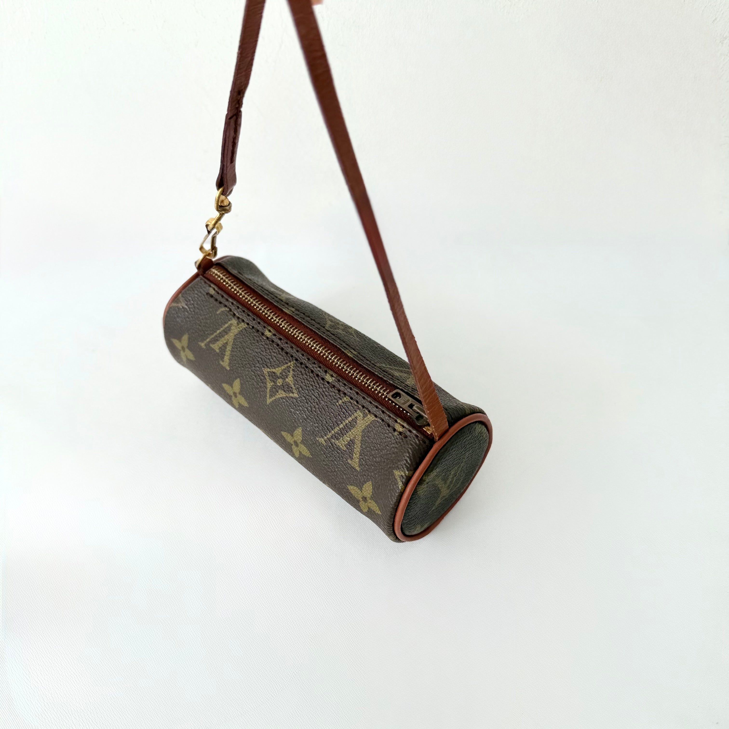 LOUIS VUITTON Monogram Canvas Mini Papillon Pochette Bag