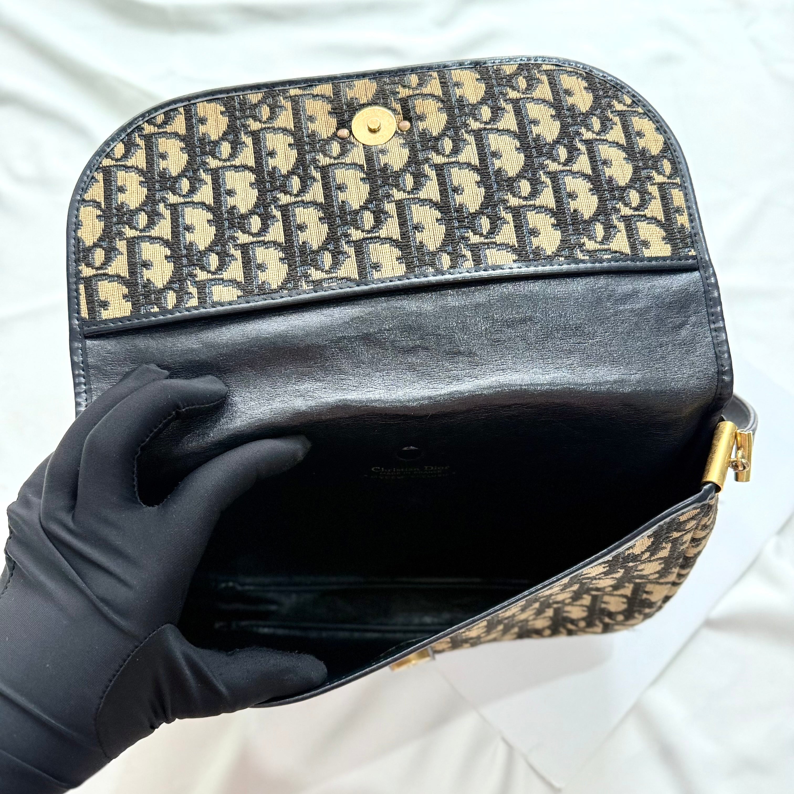 Dior Vintage Shoulder Bag Canvas Trotter