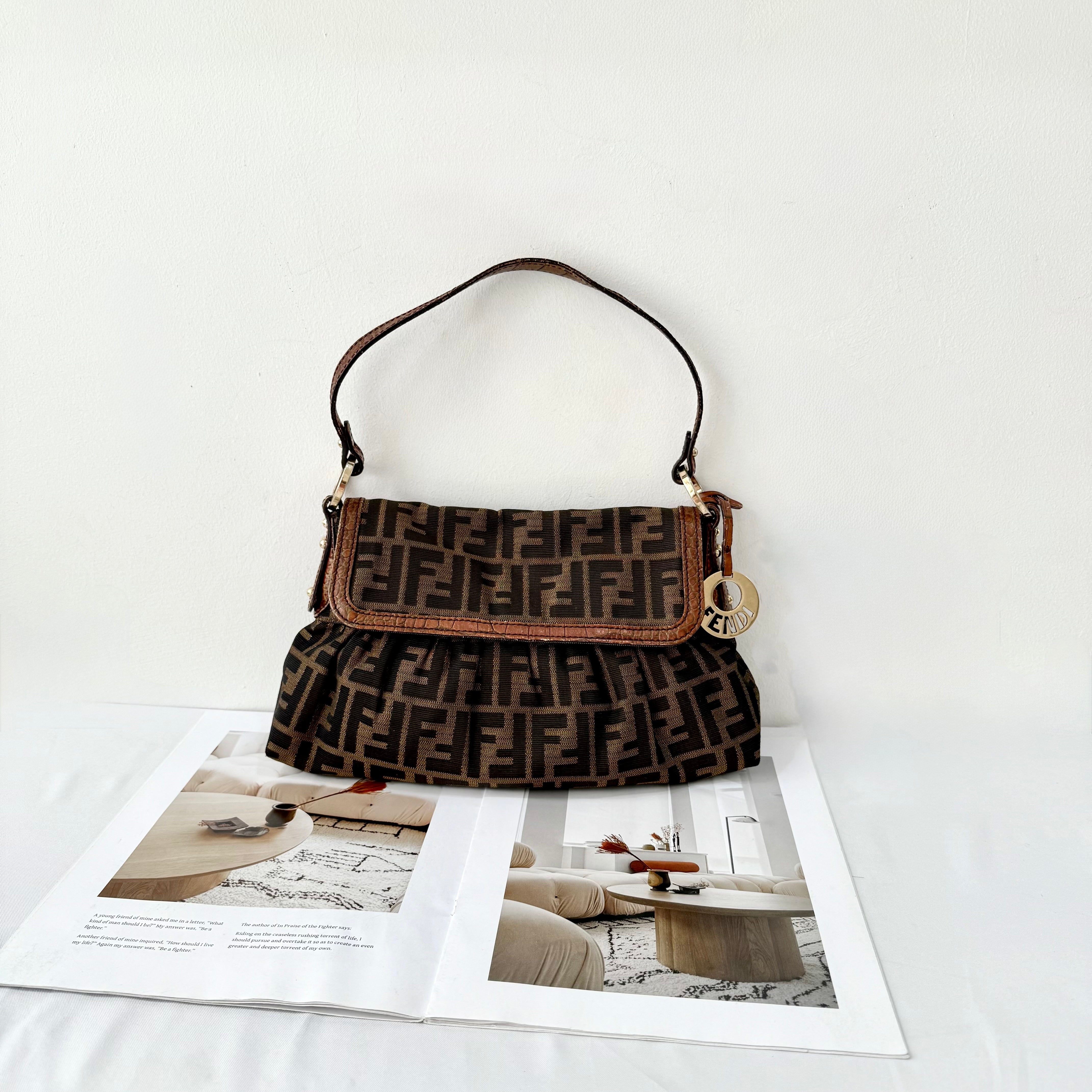 Fendi Zucca Chef Flap Bag